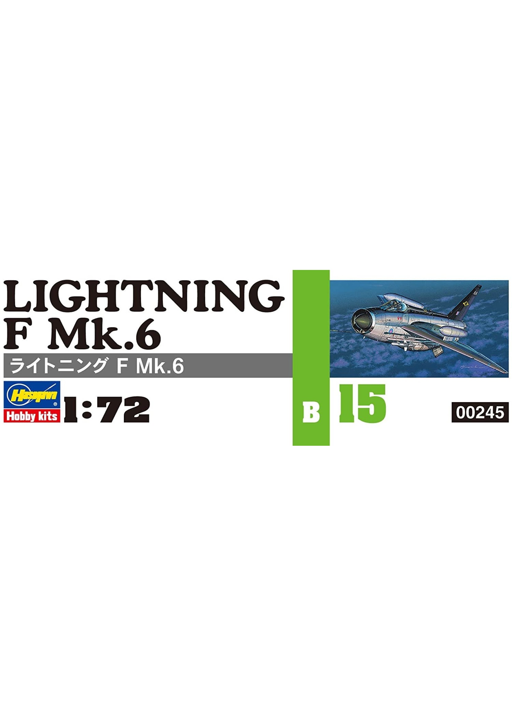 Hasegawa 245 - 1/72 Lightning F Mk.6