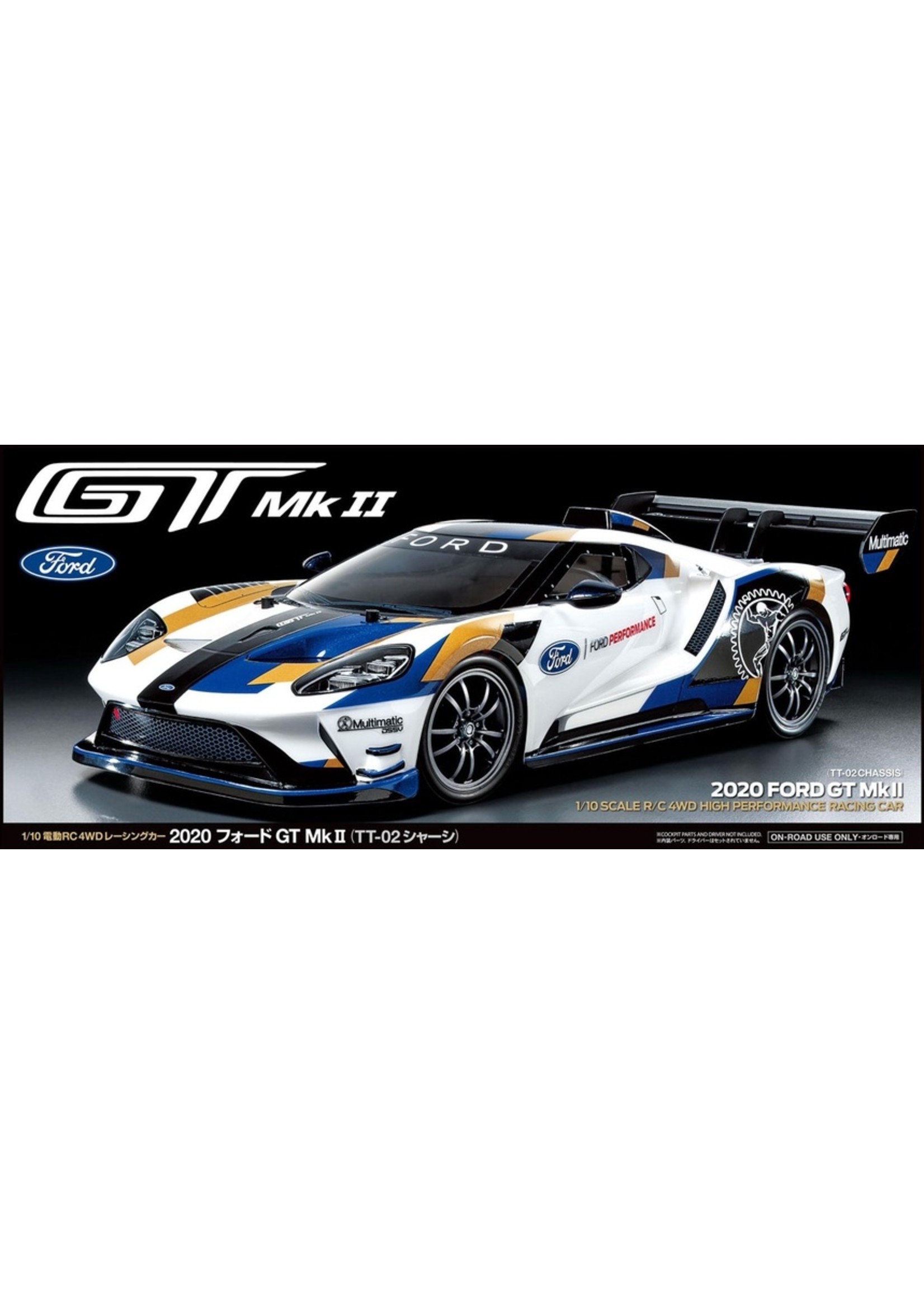 Tamiya 1/10 2020 Ford GT Mk II - TT-02 Chassis Kit
