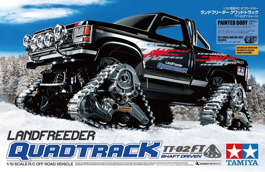 ホビーラジコン LANDFREEDER QUADTRACK Tamiya Landfreeder Quadtrack TT-02FT 58690
