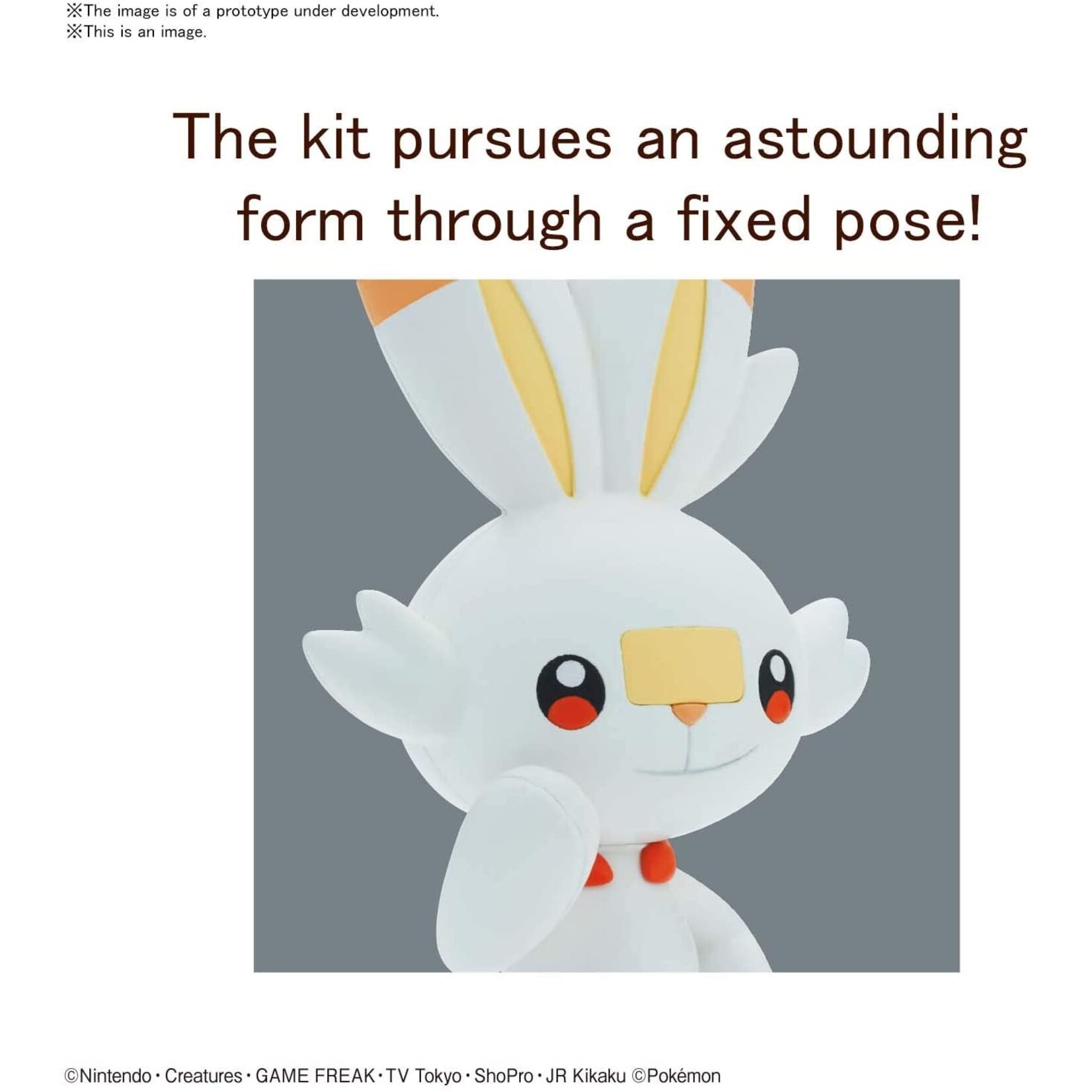 Bandai #05 "Pokemon" Scorbunny Quick! Model Kit