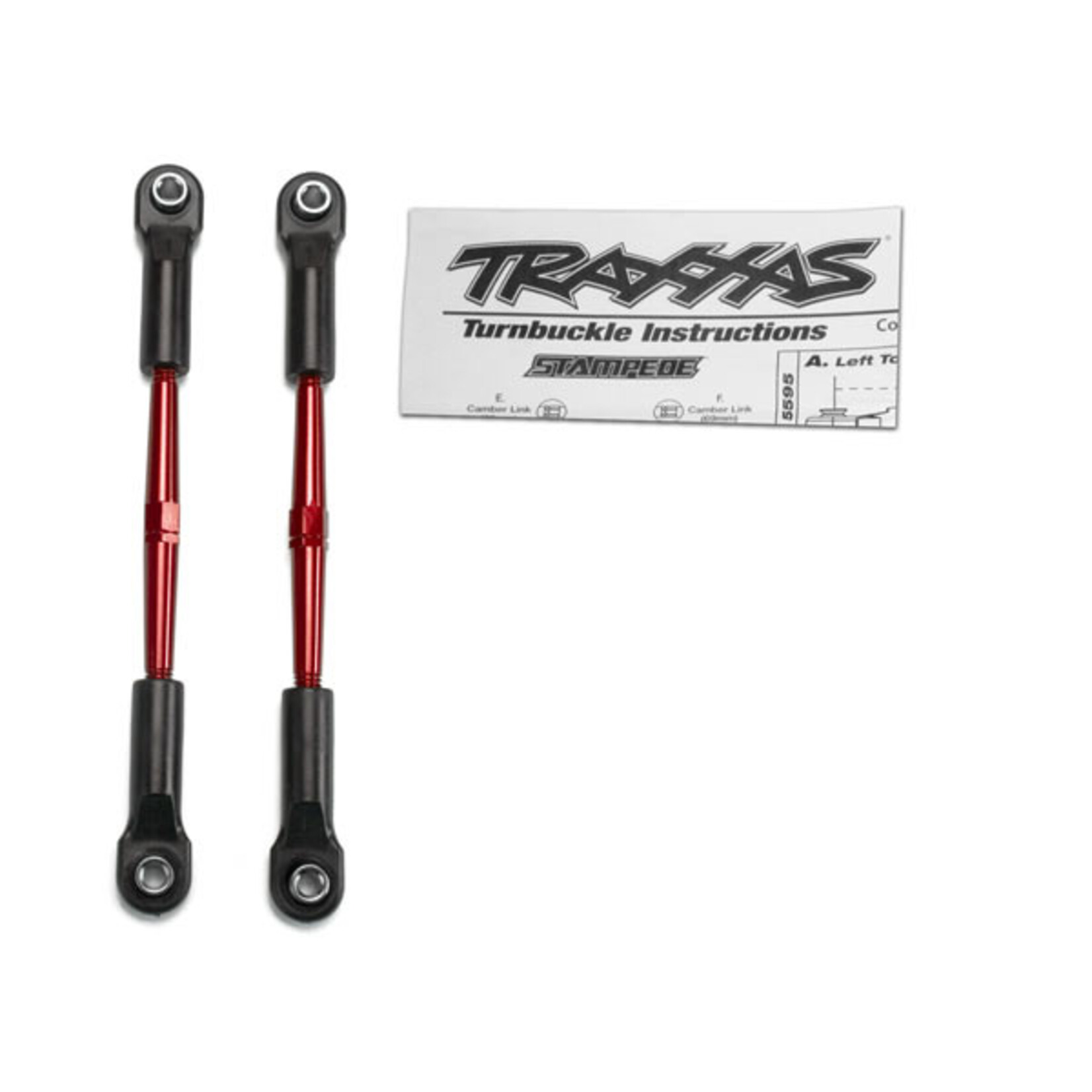 Traxxas 2336X - Aluminum Turnbuckles, 61mm - Red Anodized