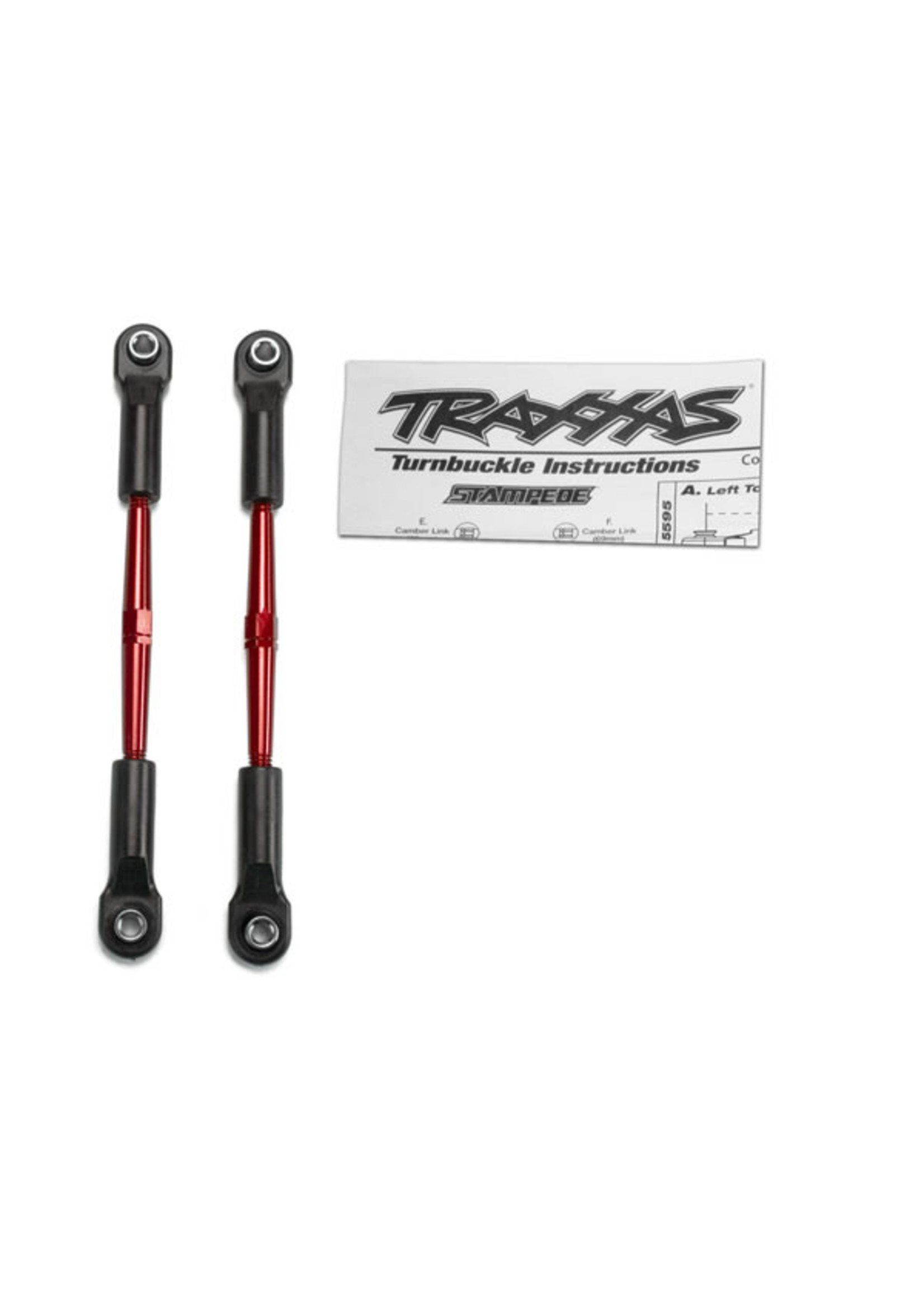 Traxxas 2336X - Aluminum Turnbuckles, 61mm - Red Anodized