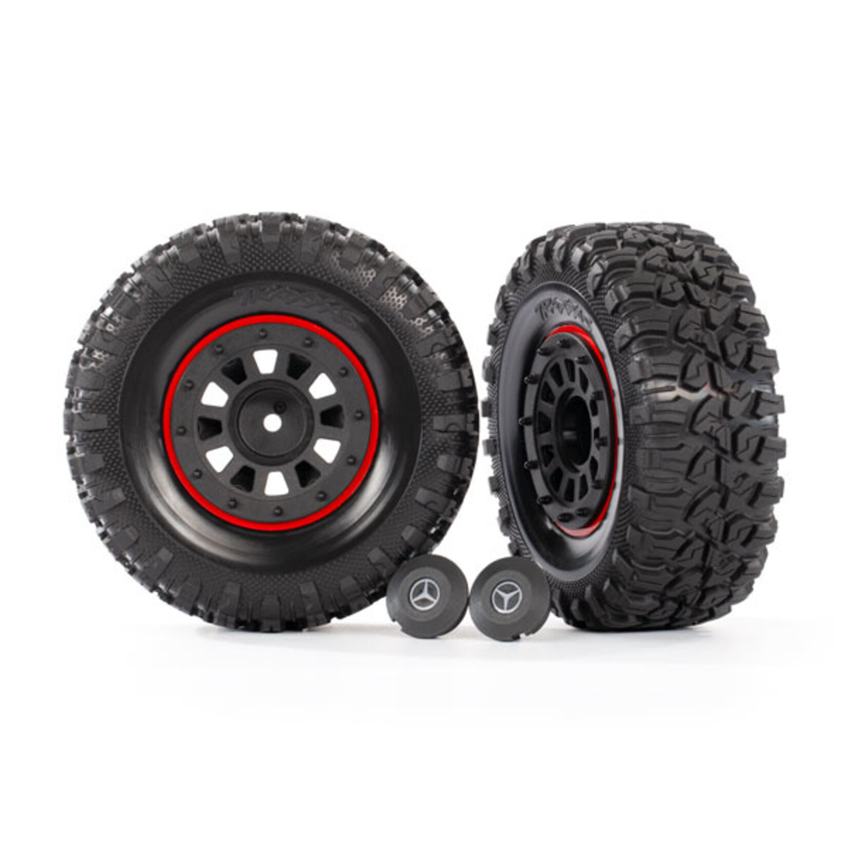 Traxxas 8874 - 2.2" Black Mercedes-Benz® G 63® Wheels / Canyon RT 4.6x2.2" Tires