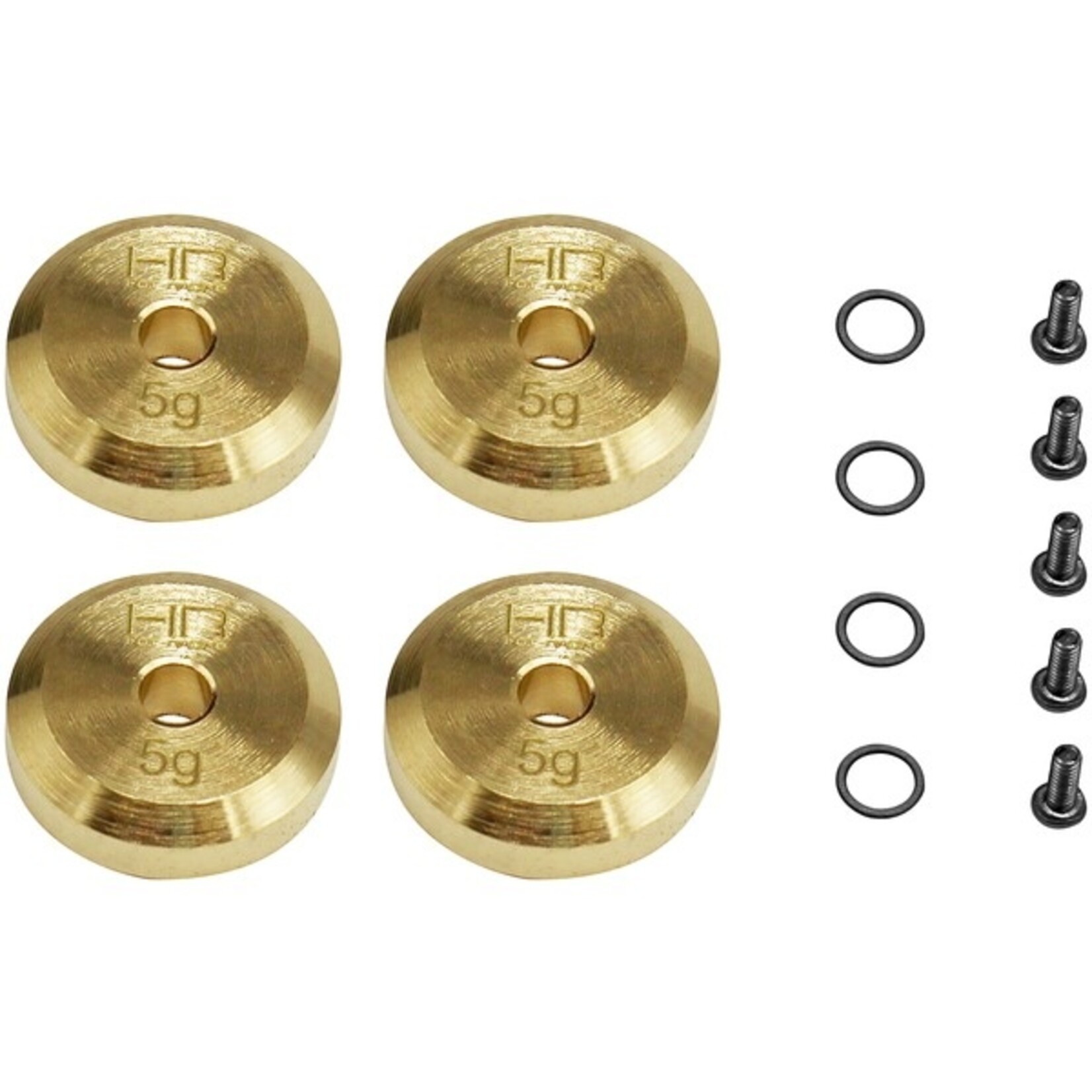 Hot Racing HRASXTF2604H - +4mm Steel Axles Brass Weight Axial SCX24
