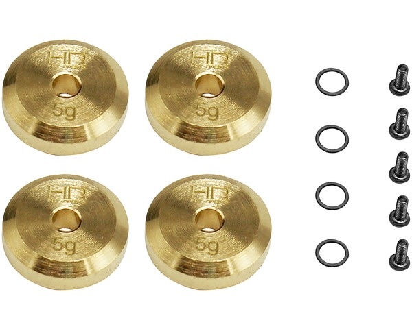 HRASXTF2604H - +4mm Steel Axles Brass Weight Axial SCX24