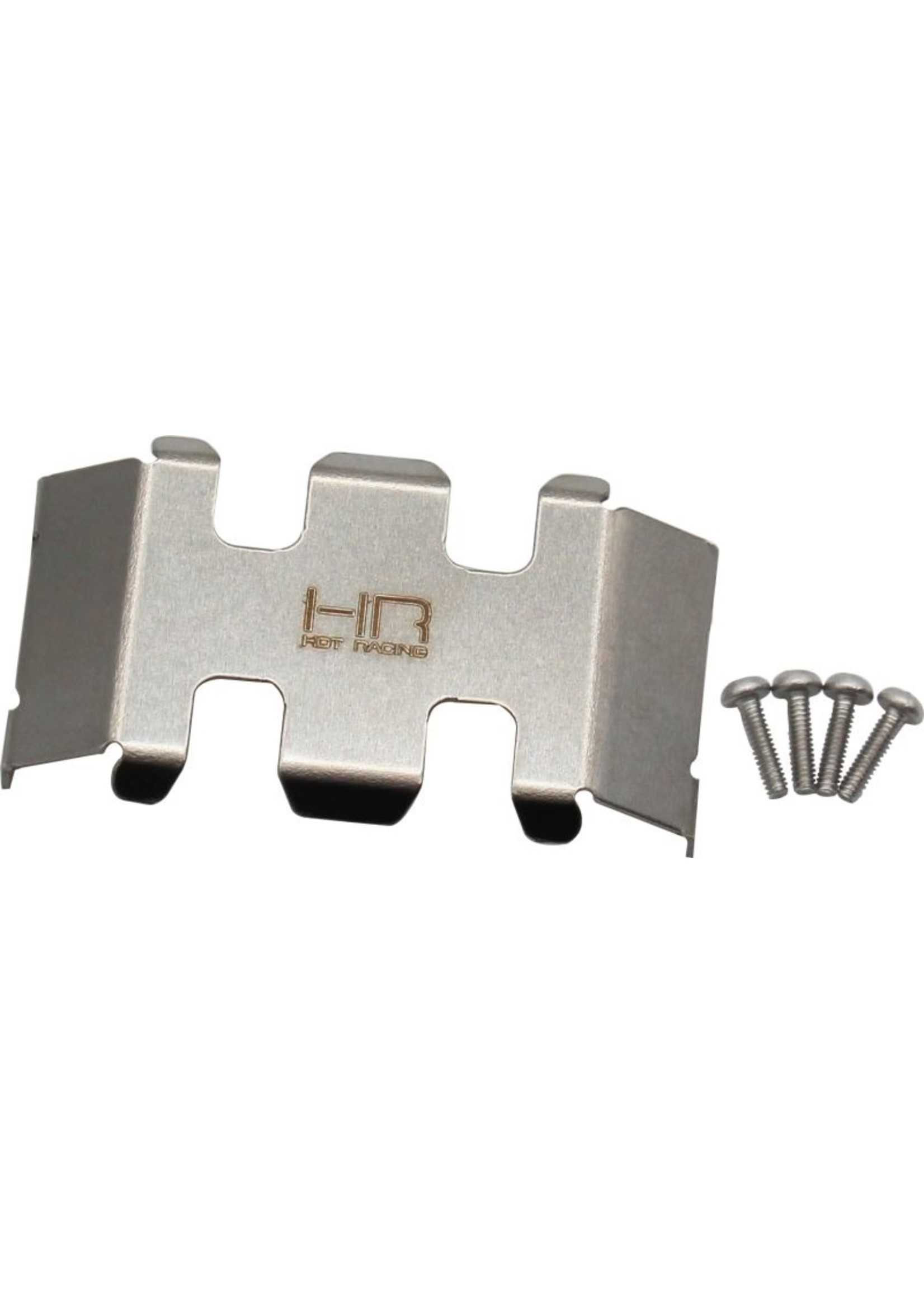 Hot Racing HRASXTF332C - Stainless Steel Center Belly Skid Plate for Axial SCX24