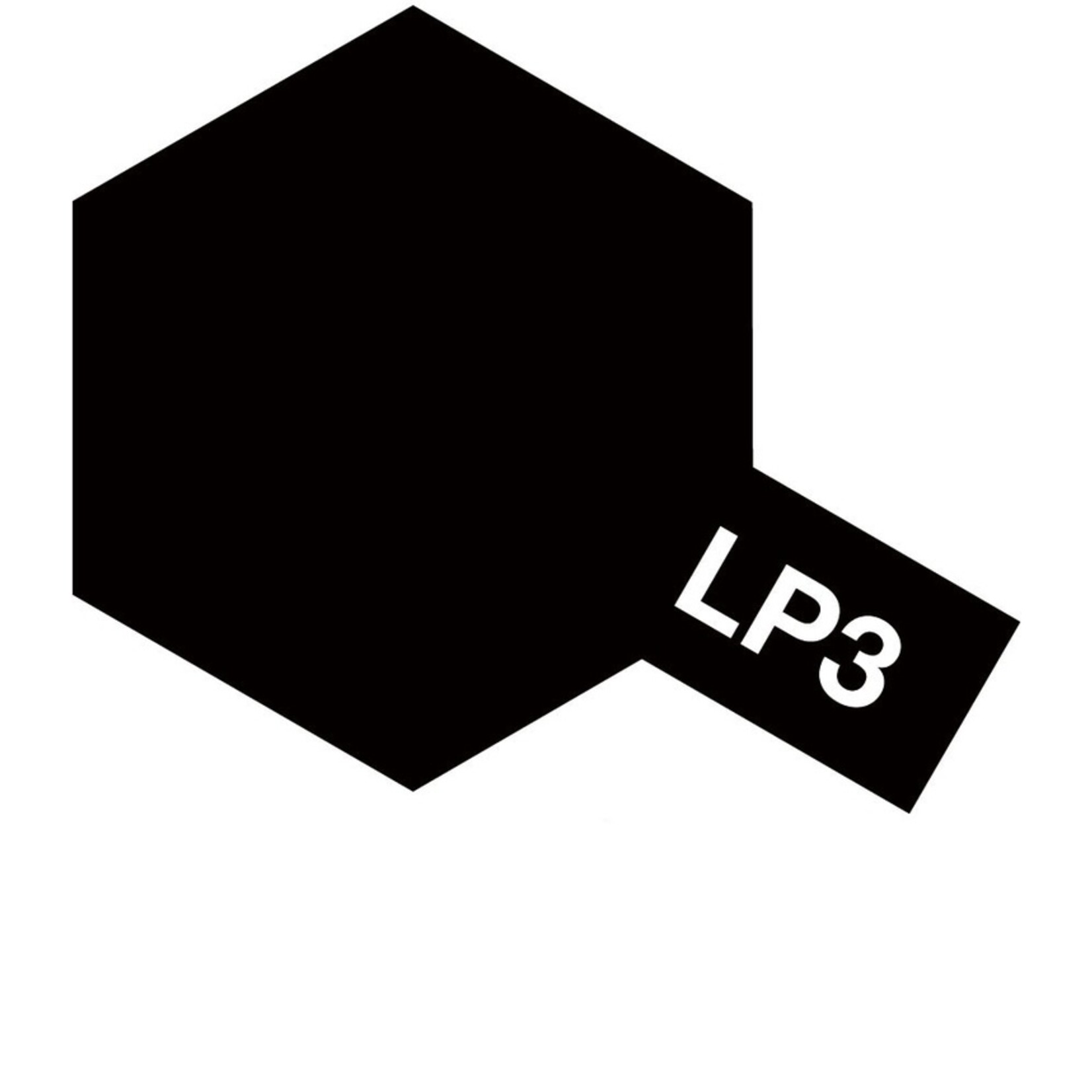 Tamiya 82103 - LP-3 Flat Black Lacquer Paint 10ml