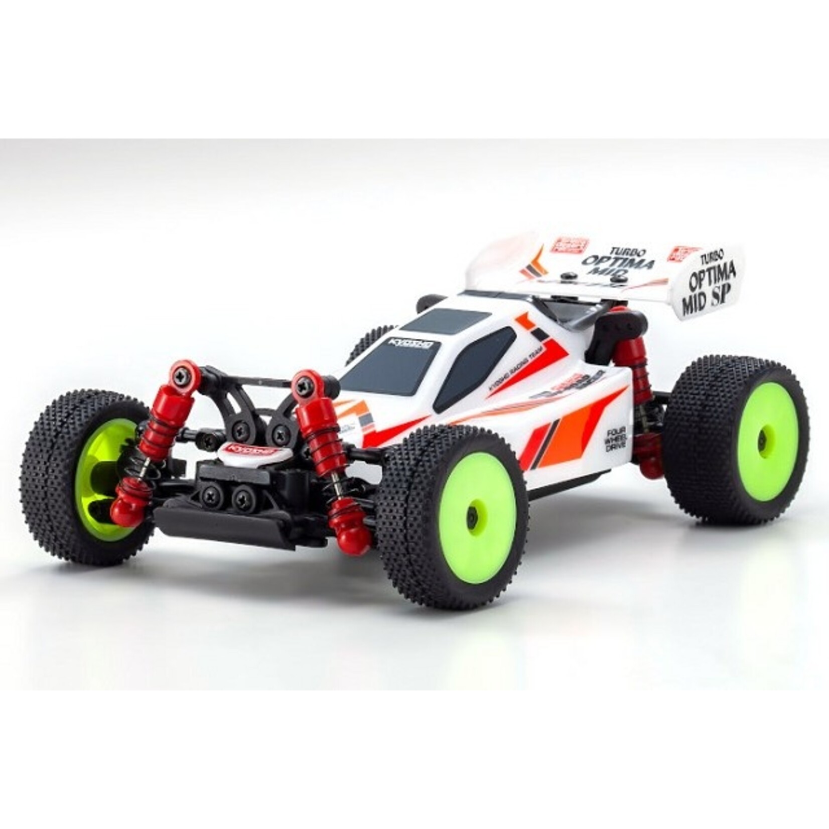 Kyosho 32092W - MINI-Z Turbo Optima Mid White - Readyset