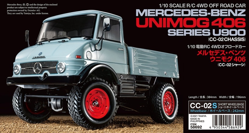1/10 Mercedes-Benz Unimog 406 - CC-02S Chassis Kit