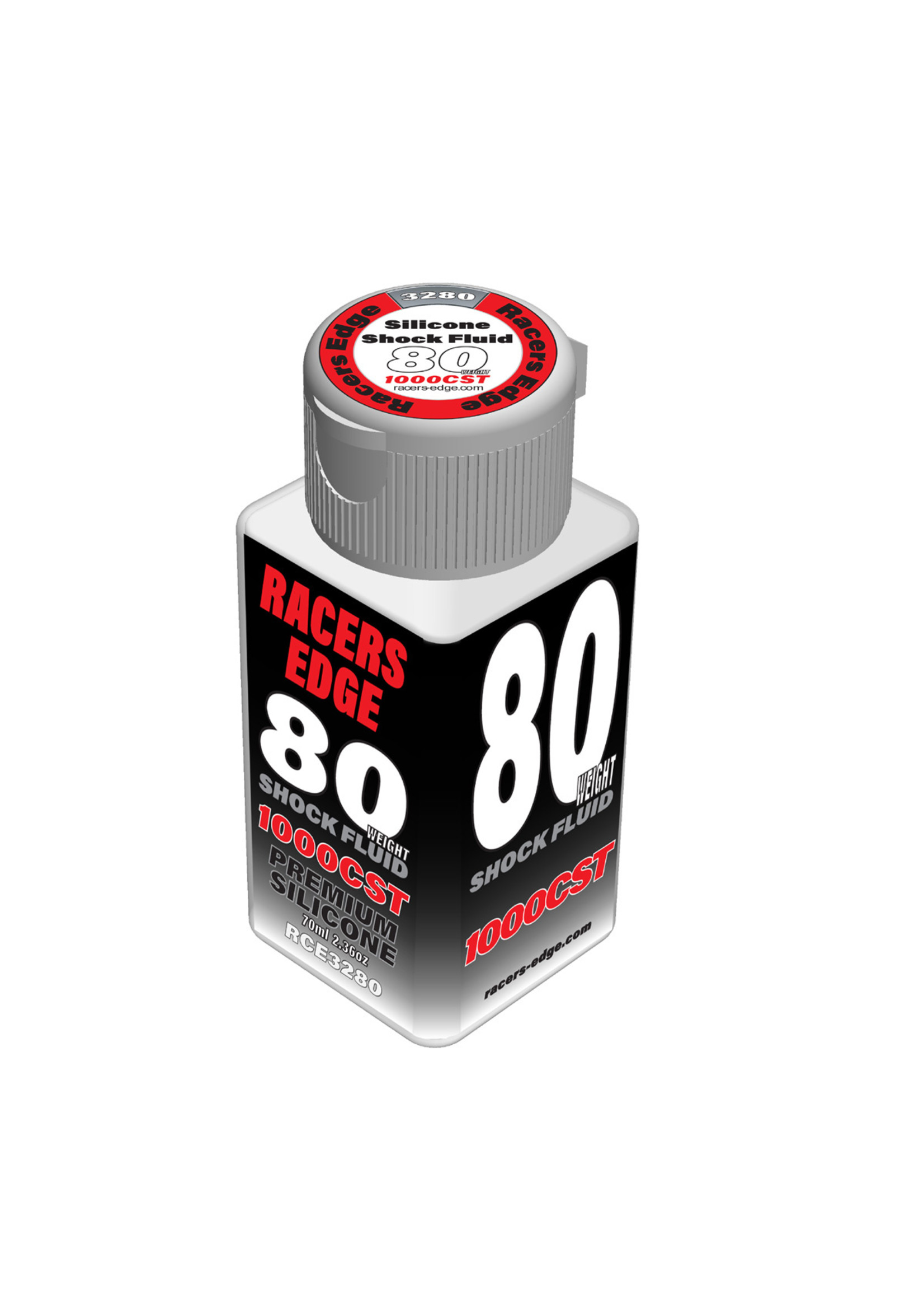 Racers Edge RCE3280 - 80 Weight, 1,000cSt, 70ml 2.36oz Pure Silicone Shock Oil