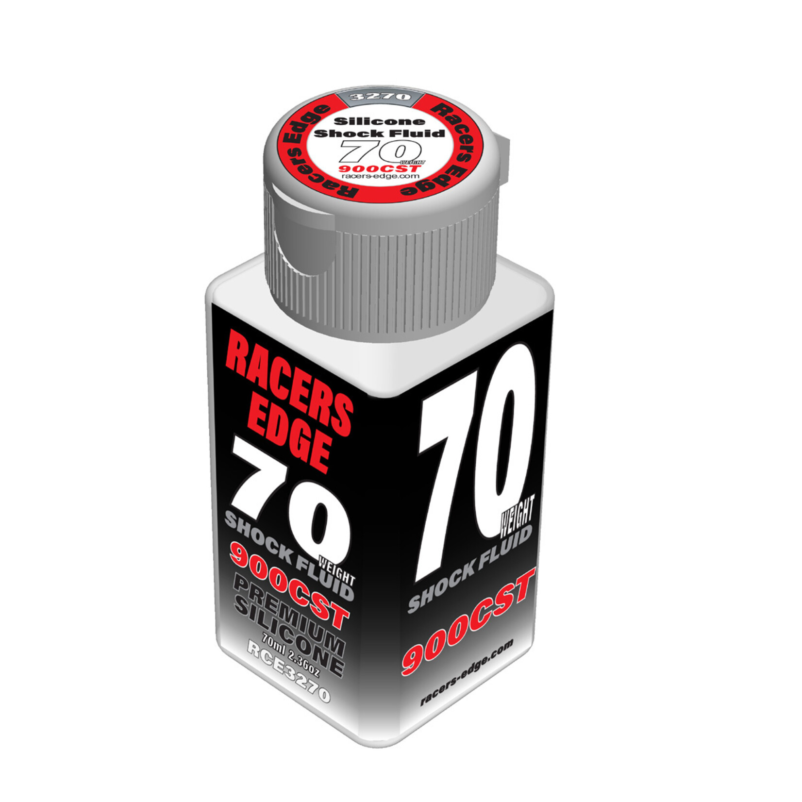 Racers Edge RCE3270 - 70 Weight, 900cSt, 70ml 2.36oz Pure Silicone Shock Oil