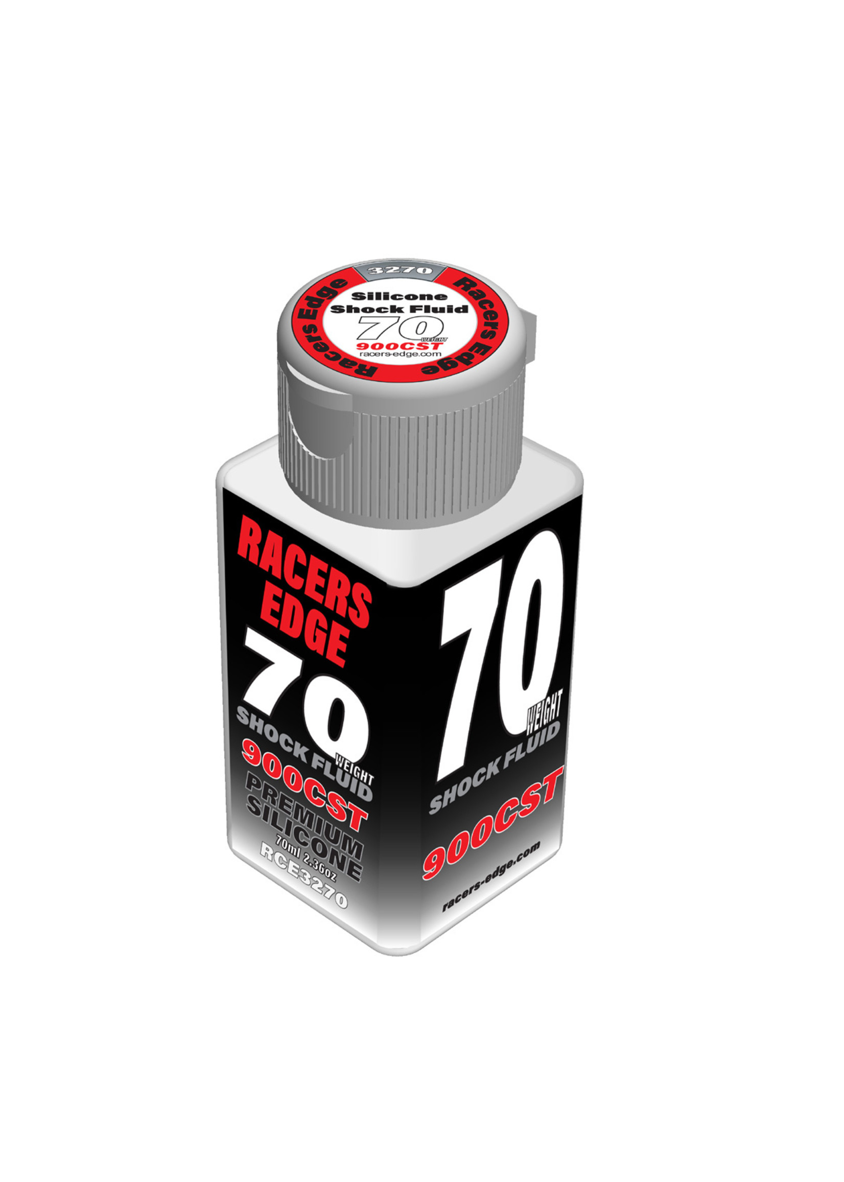 Racers Edge RCE3270 - 70 Weight, 900cSt, 70ml 2.36oz Pure Silicone Shock Oil