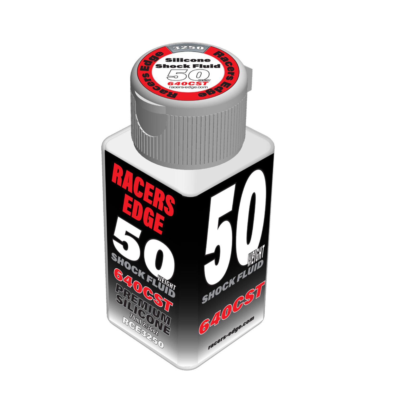 Racers Edge RCE3250 - 50 Weight, 640cSt, 70ml 2.36oz Pure Silicone Shock Oil