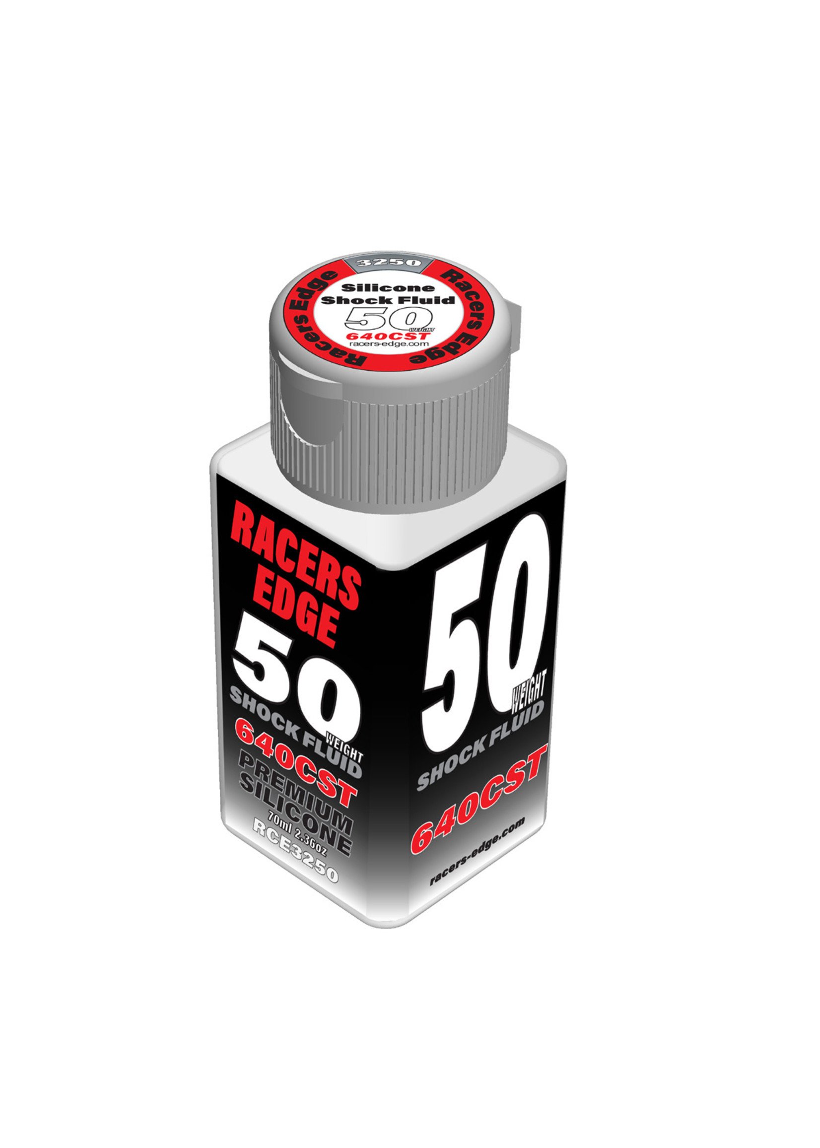 Racers Edge RCE3250 - 50 Weight, 640cSt, 70ml 2.36oz Pure Silicone Shock Oil