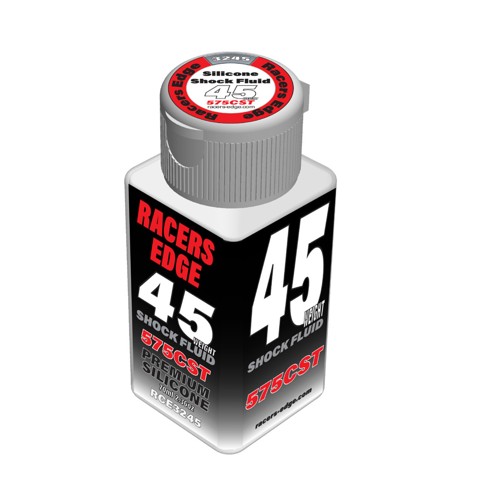 Racers Edge RCE3245 - 45 Weight, 575cSt, 70ml 2.36oz Pure Silicone Shock Oil