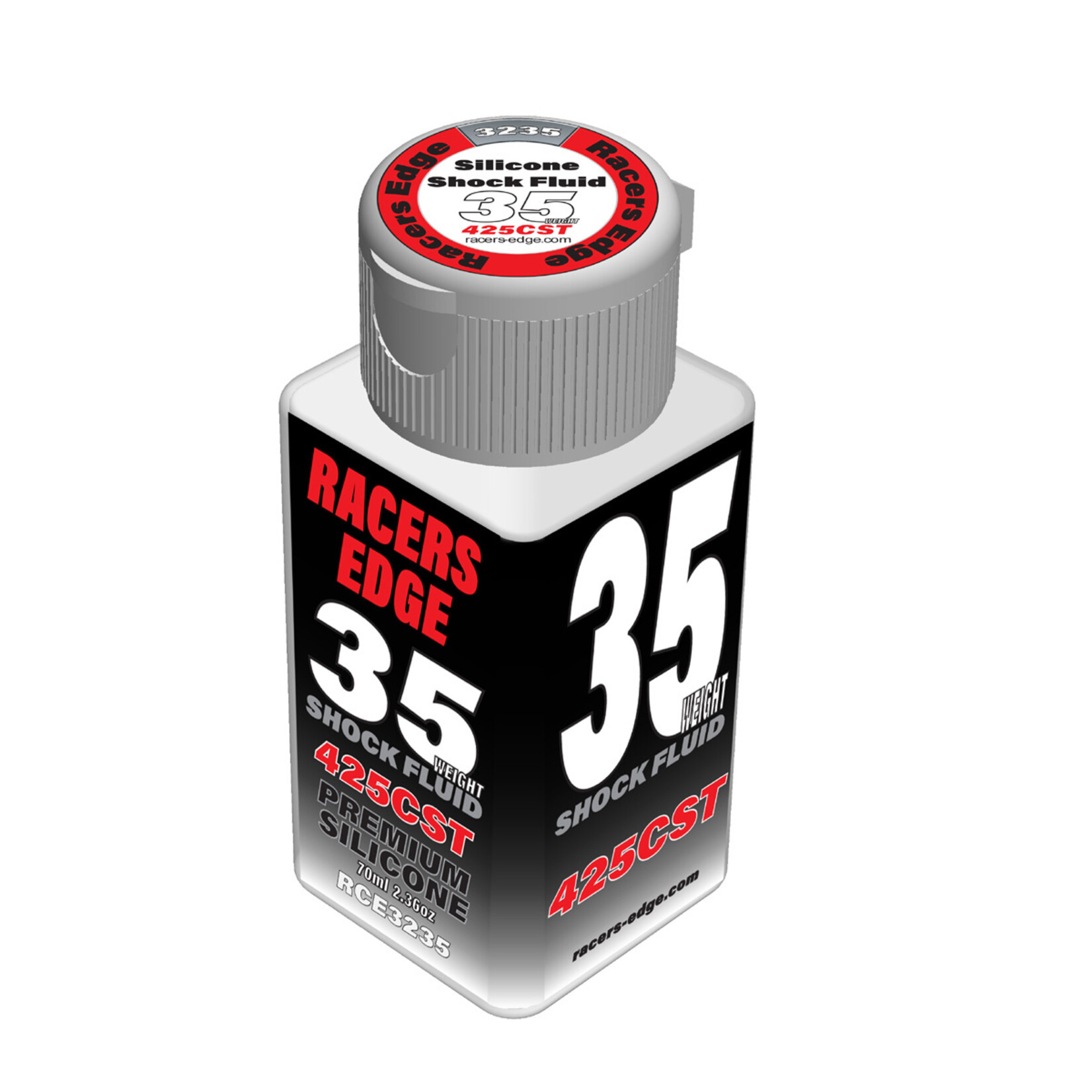 Racers Edge RCE3235 - 35 Weight, 425cSt, 70ml 2.36oz Pure Silicone Shock Oil