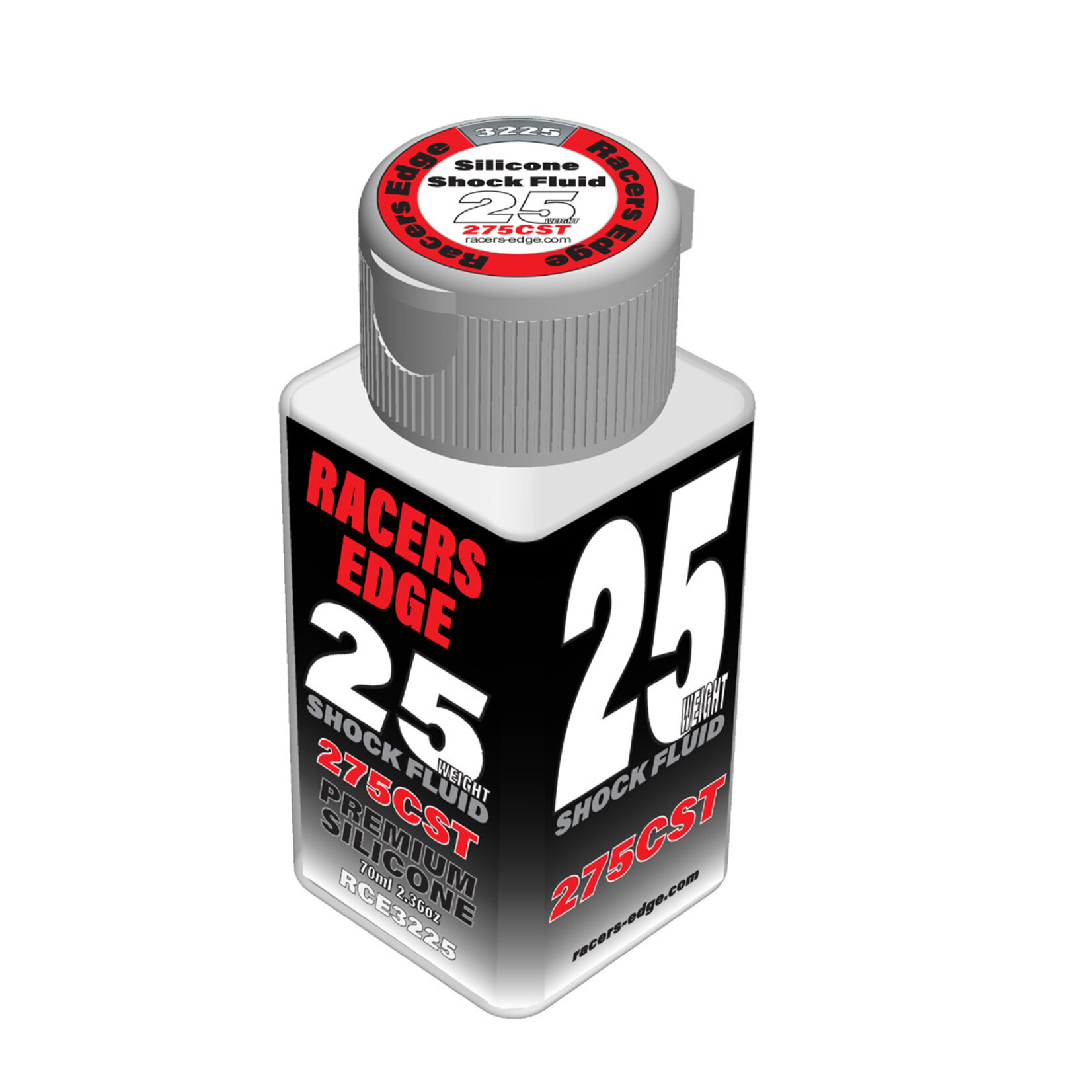 Racers Edge RCE3225 - 25 Weight, 275cSt, 70ml 2.36oz Pure Silicone Shock Oil