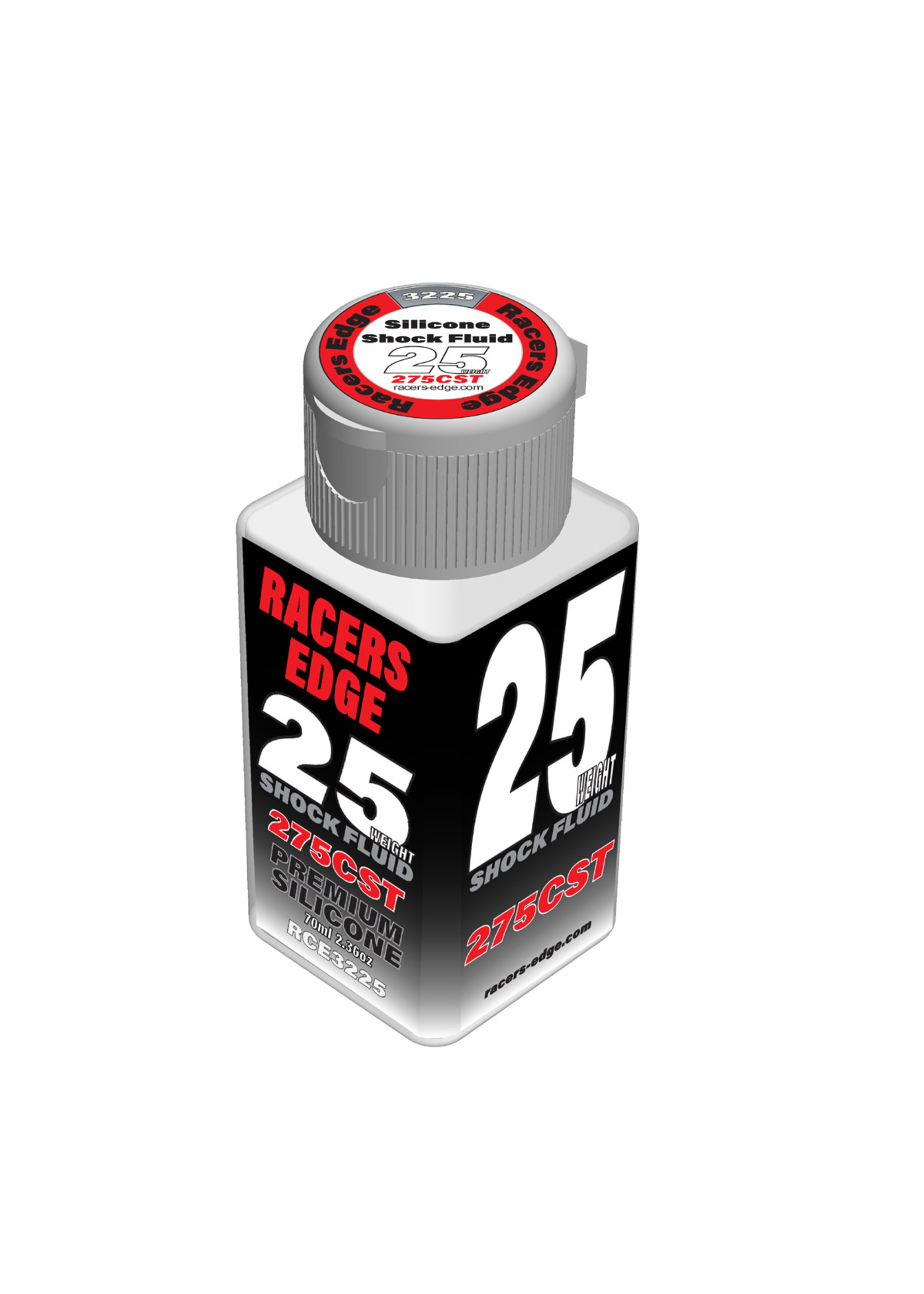 Racers Edge RCE3225 - 25 Weight, 275cSt, 70ml 2.36oz Pure Silicone Shock Oil