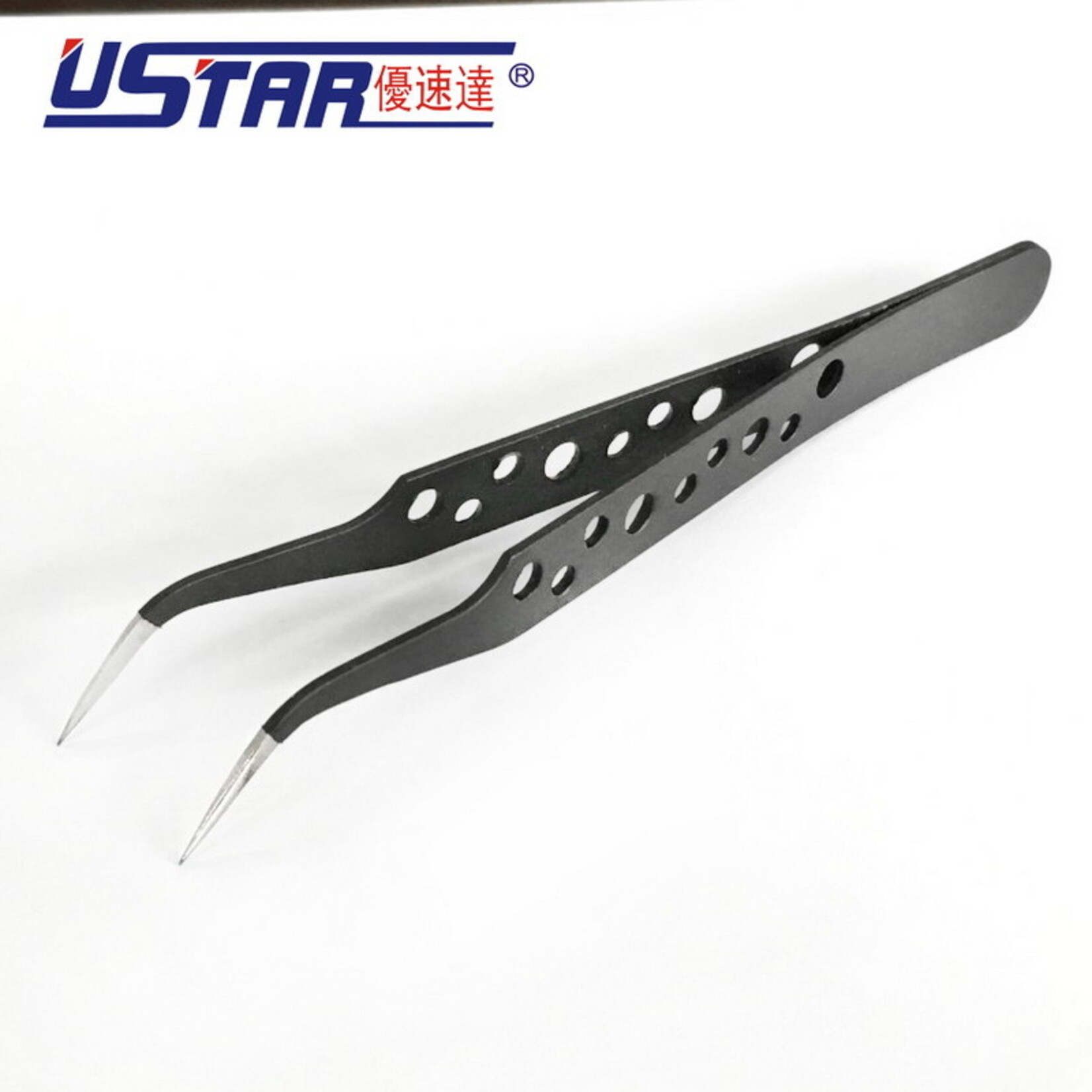 Ustar UA90200E - Anti-Static Angled Tweezers