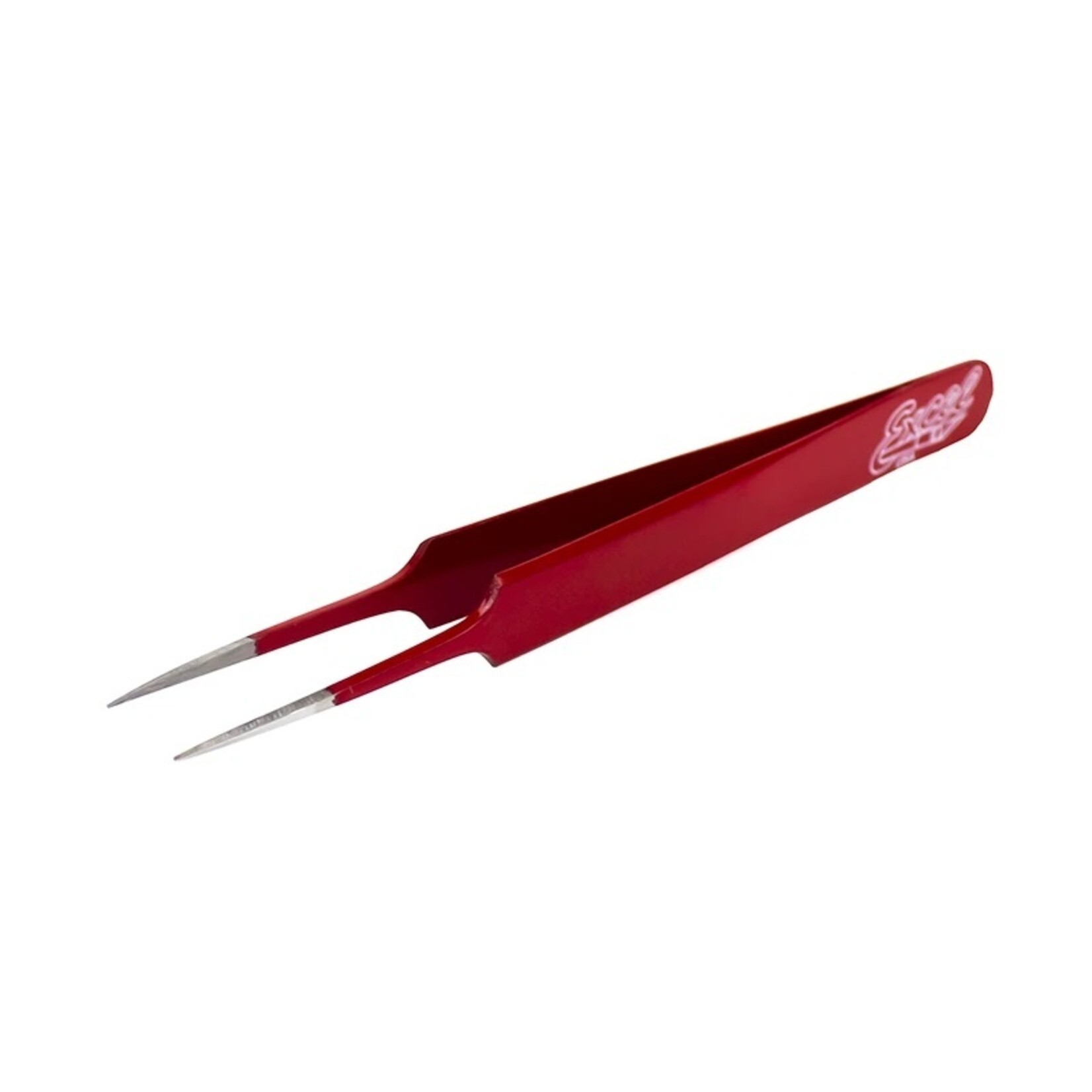 Excel 30427 - Straight Point Tweezers - Red