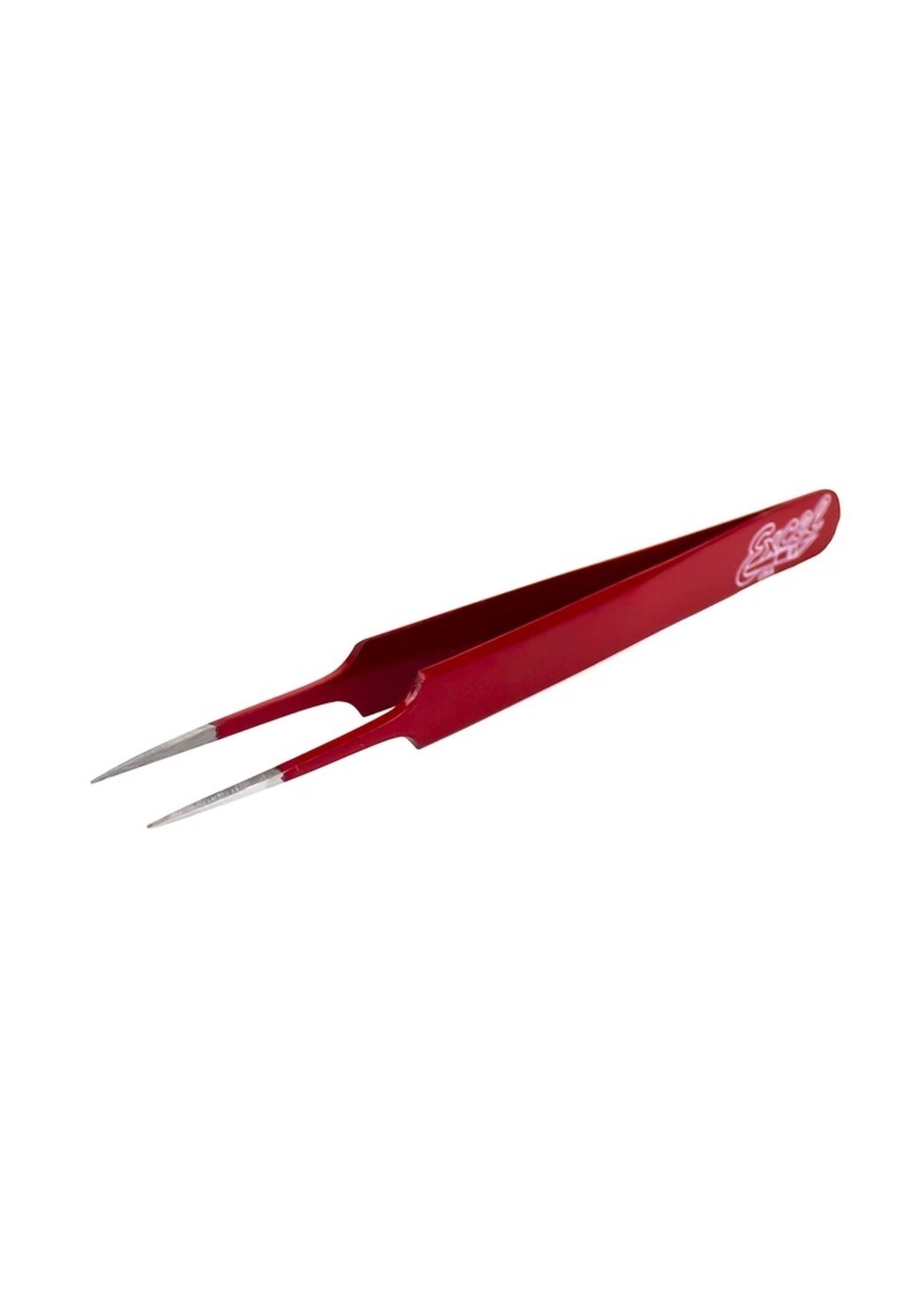 Excel 30427 - Straight Point Tweezers - Red