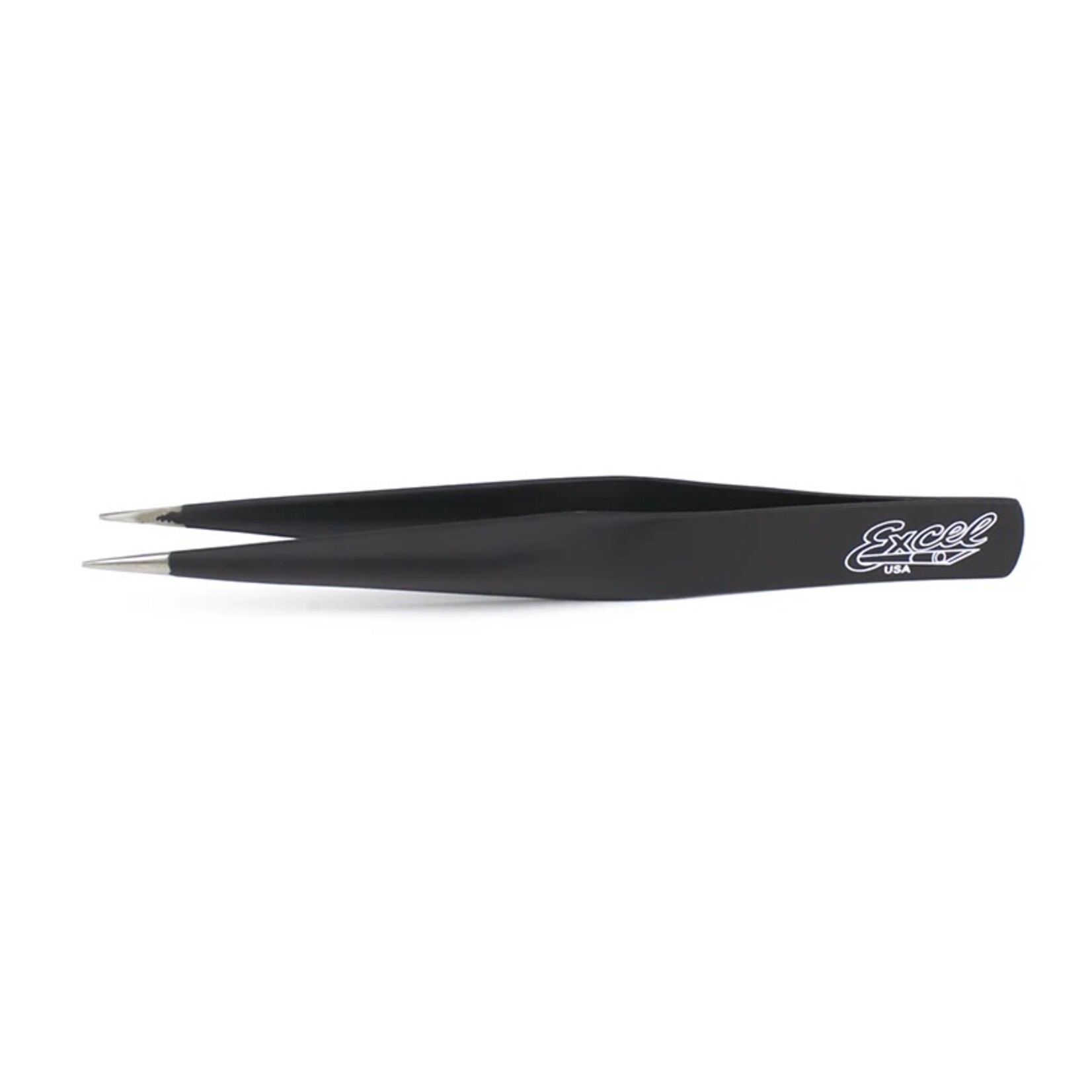 Excel 30422 - Hollow Handle Tweezers - Black