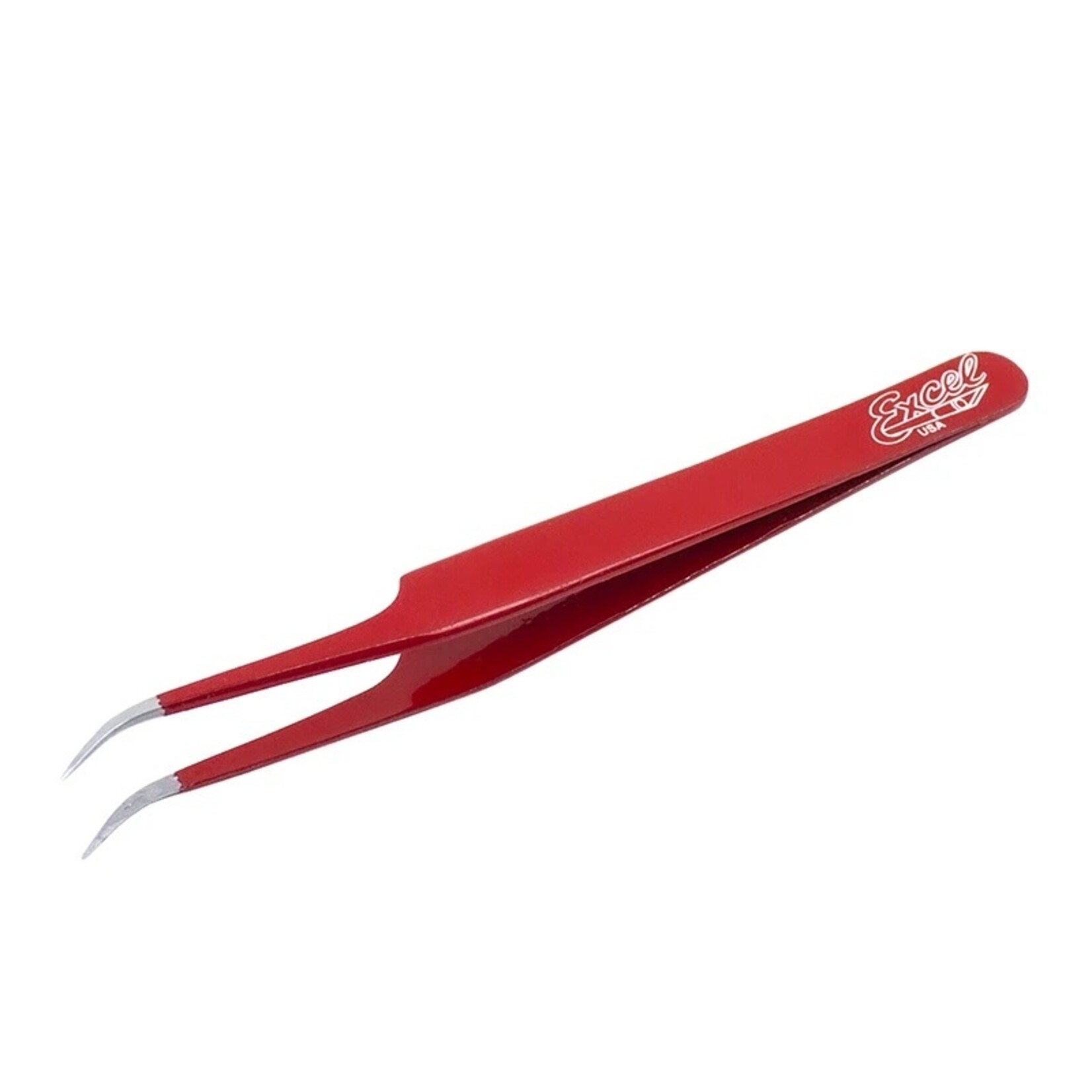 Excel 30426 - Slant Point Tweezers - Red
