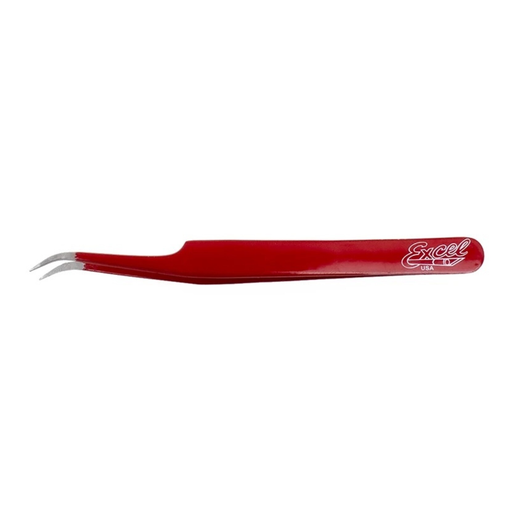 Excel 30426 - Slant Point Tweezers - Red