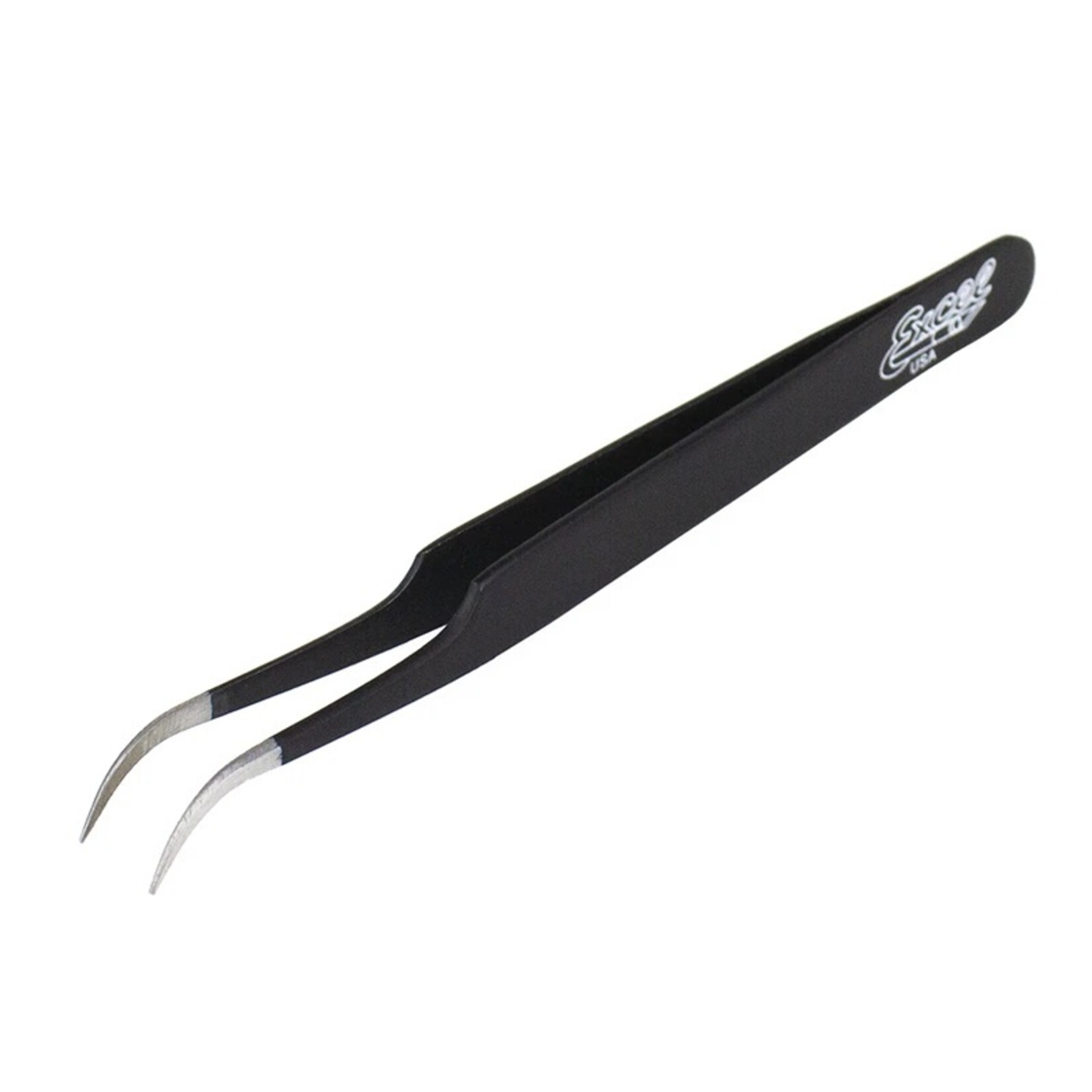 Excel 30420 - Slant Point Tweezers - Black