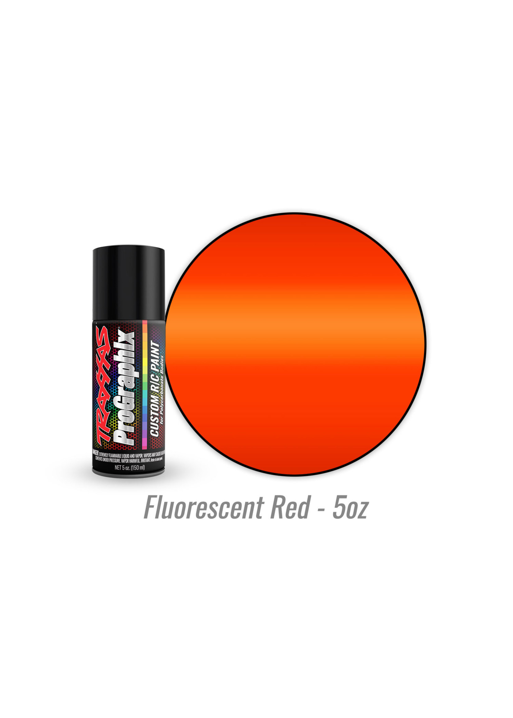 Traxxas 5067 - Fluorescent Red - 5oz - Polycarbonate Spray