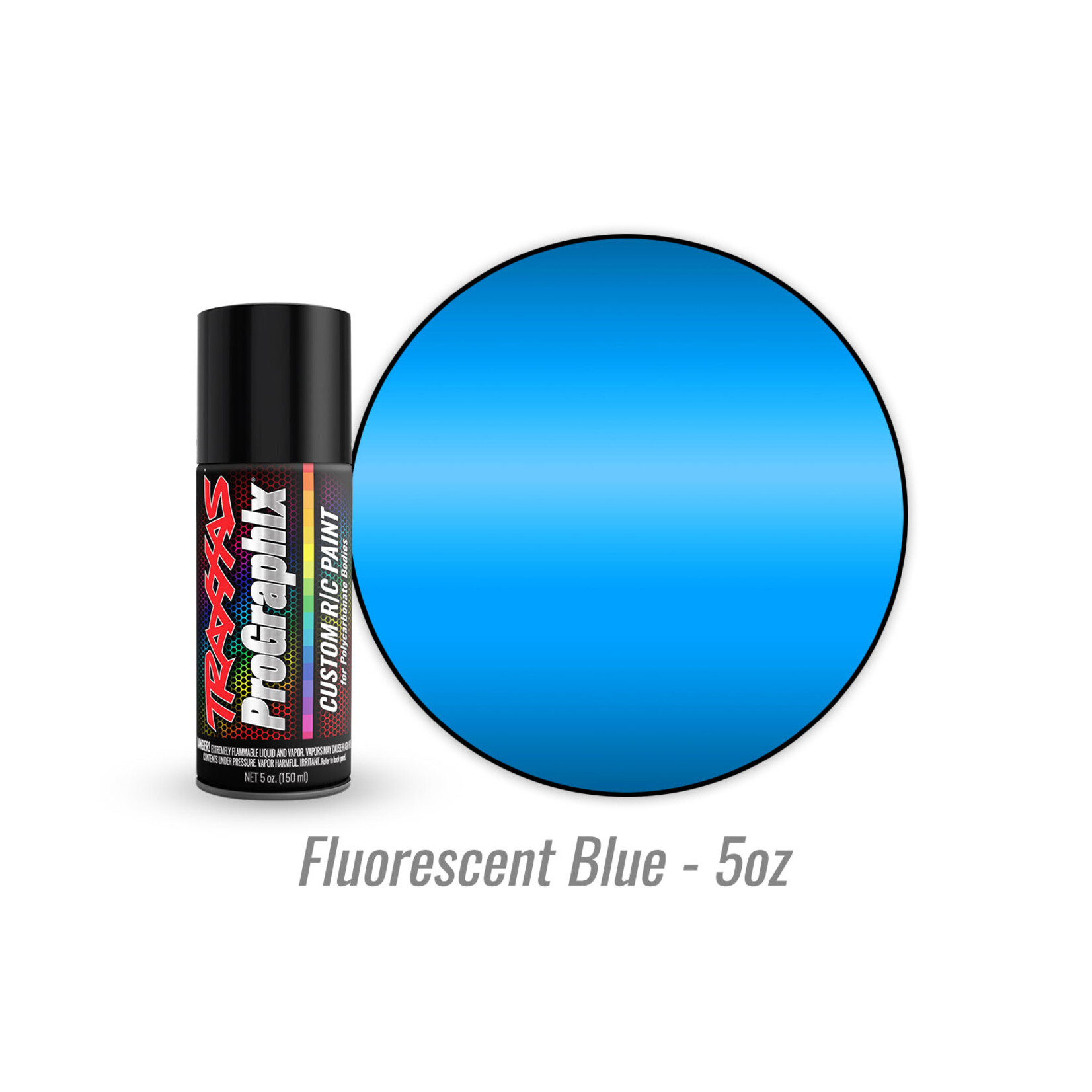 Traxxas 5064 - Fluorescent Blue - 5oz - Polycarbonate Spray