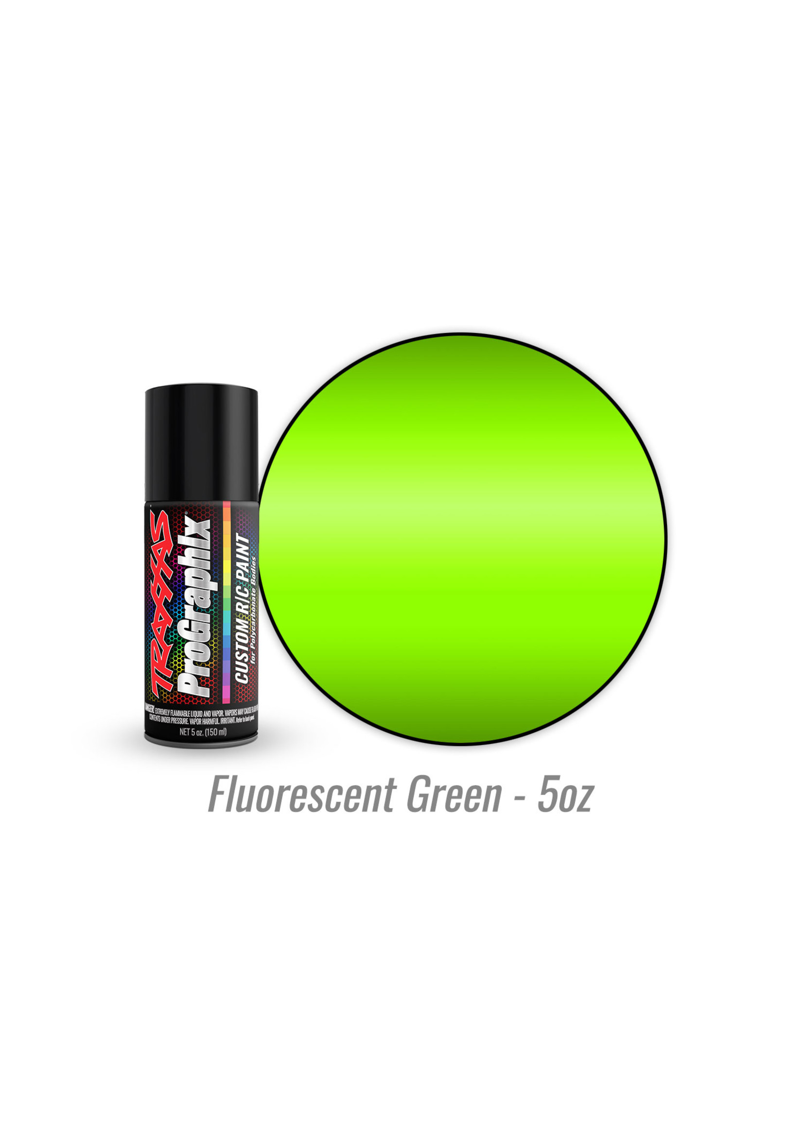 Traxxas 5062 - Fluorescent Green - 5oz - Polycarbonate Spray - Hub Hobby