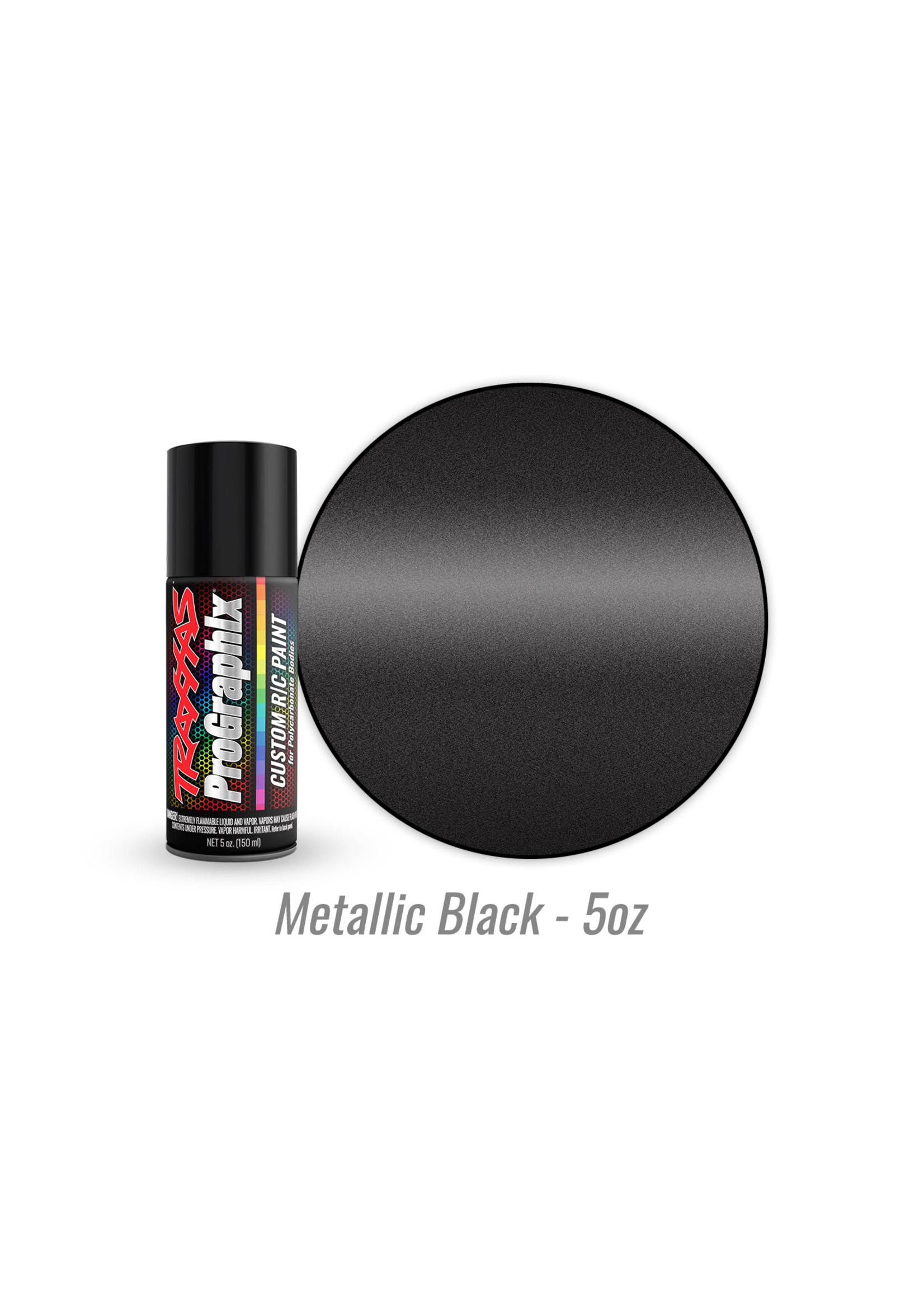 Traxxas 5075 - Metallic Black - 5oz - Polycarbonate Spray