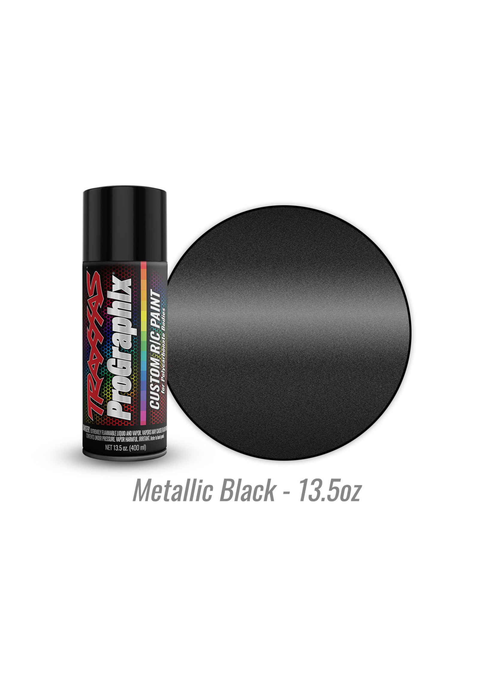 Traxxas 5075X - Metallic Black - 13.5oz - Polycarbonate Spray