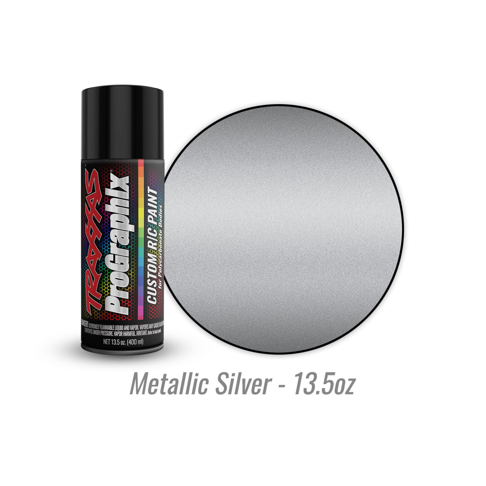 Traxxas 5073X - Metallic Silver - 13.5oz - Polycarbonate Spray