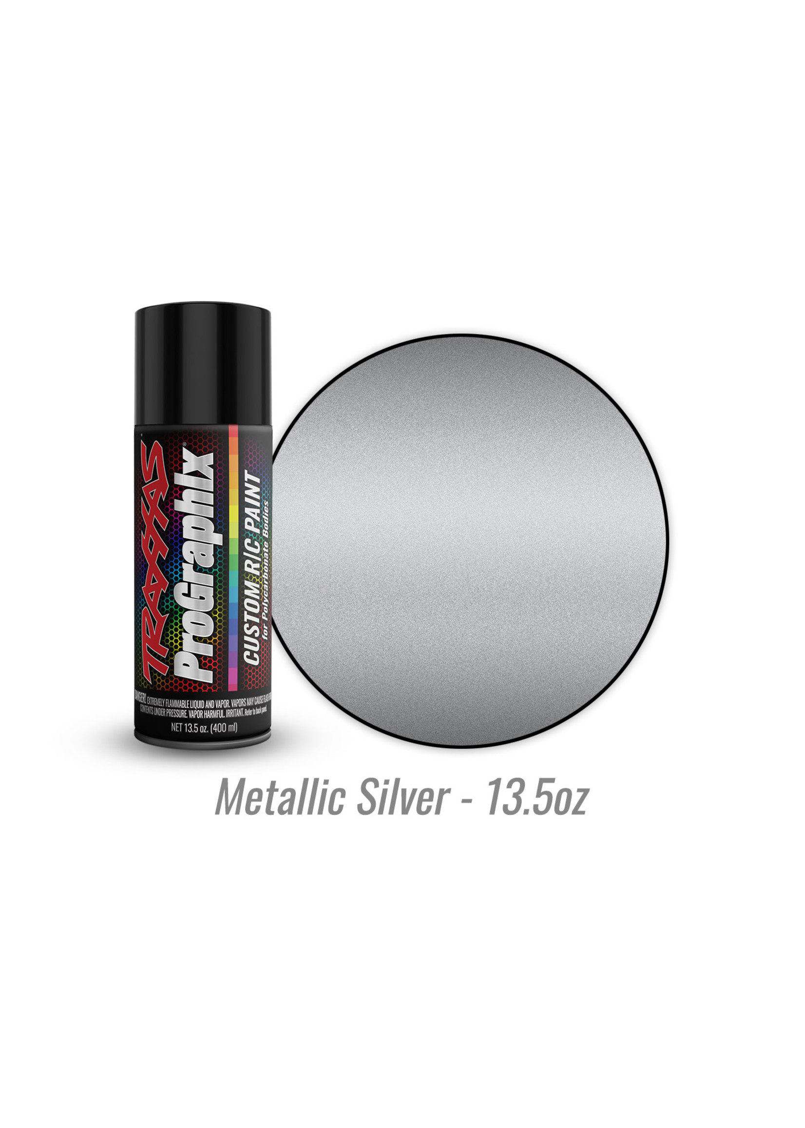 Traxxas 5073X - Metallic Silver - 13.5oz - Polycarbonate Spray