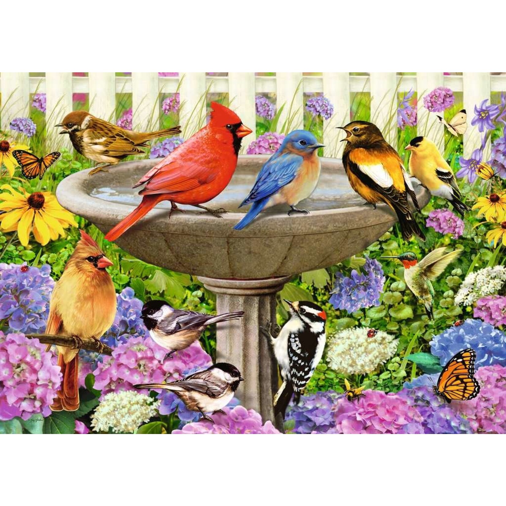 Ravensburger At the Birdbath - 500 Piece Puzzle
