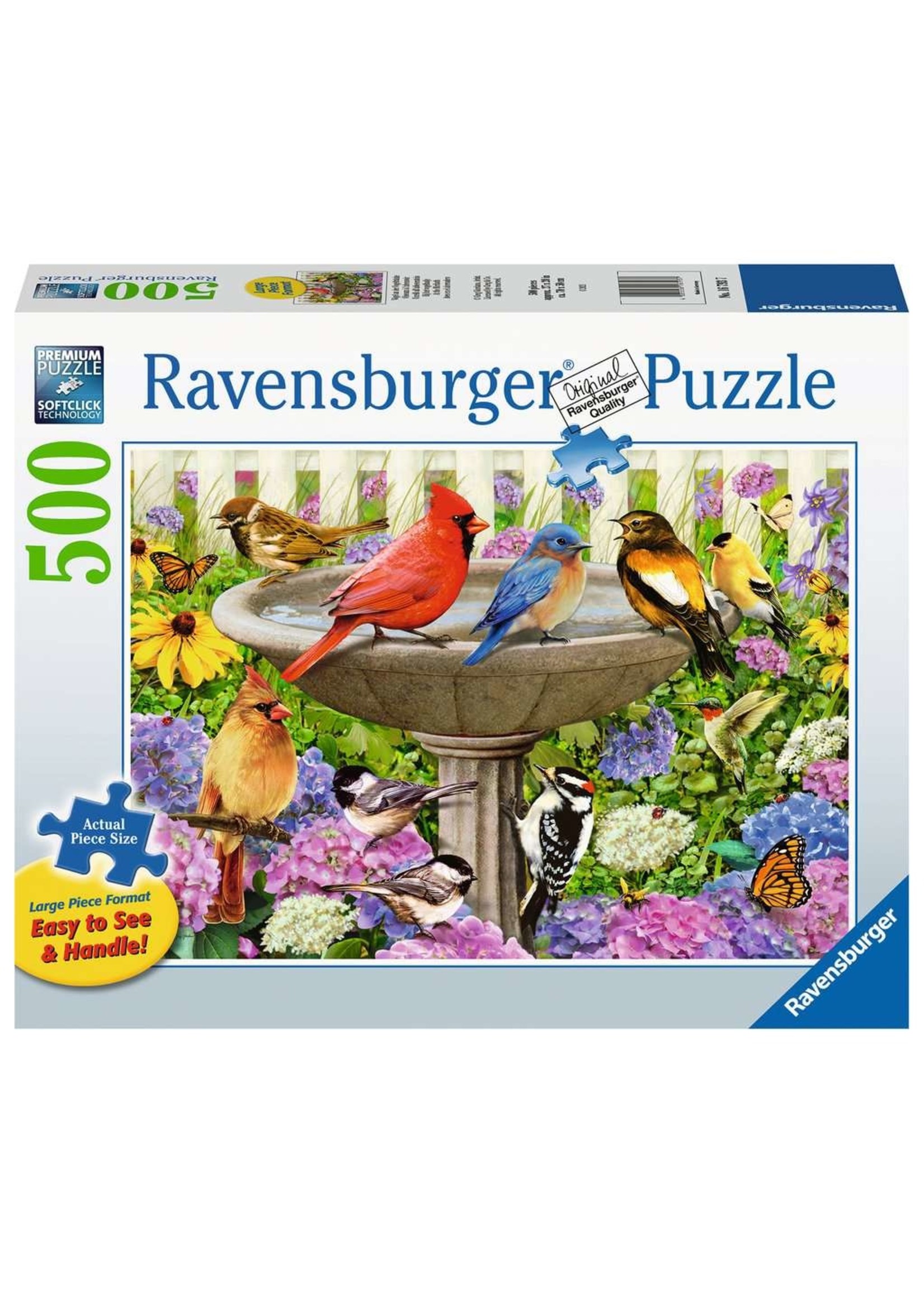 Ravensburger At the Birdbath - 500 Piece Puzzle