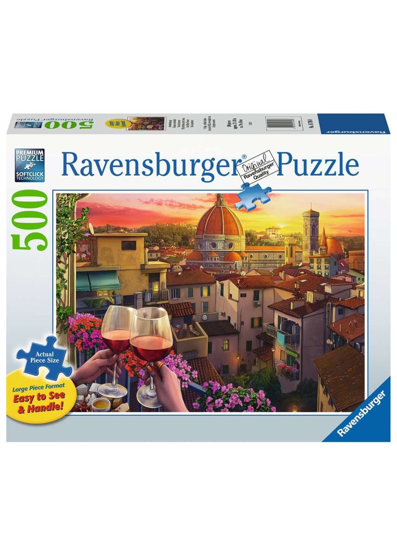 Ravensburger Cozy Wine Terrace - 500 Piece Puzzle