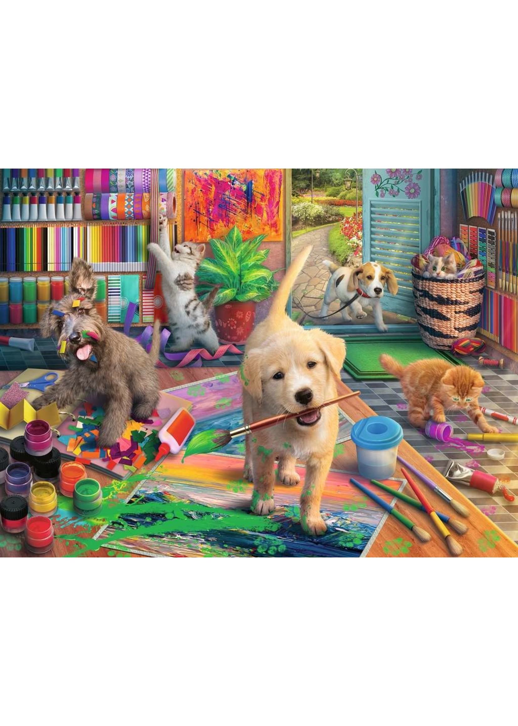 Paper Dogs 750 Piece Shaped Puzzle