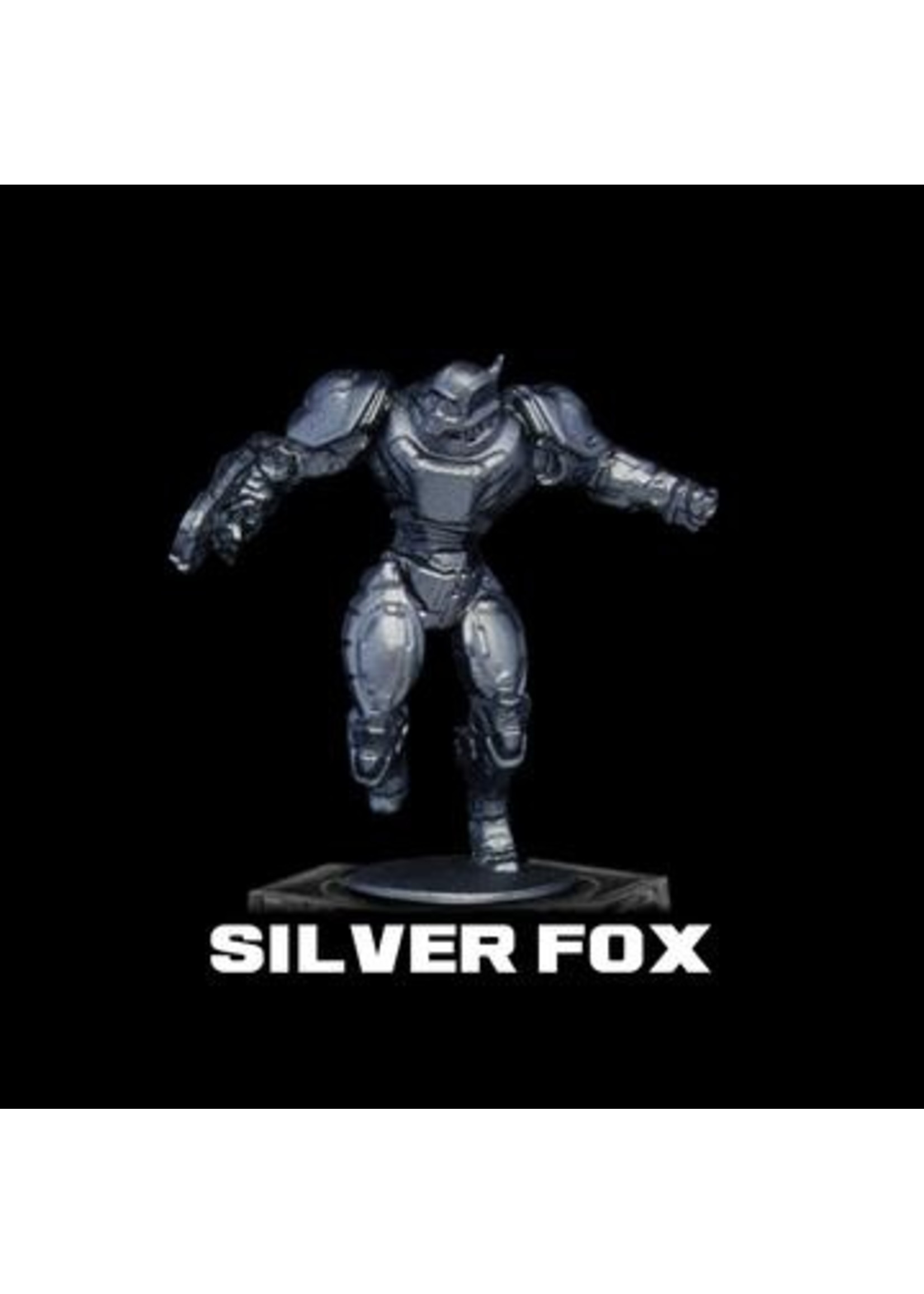 Turbo Dork Silver Fox Metallic Acrylic Paint - 20ml Bottle