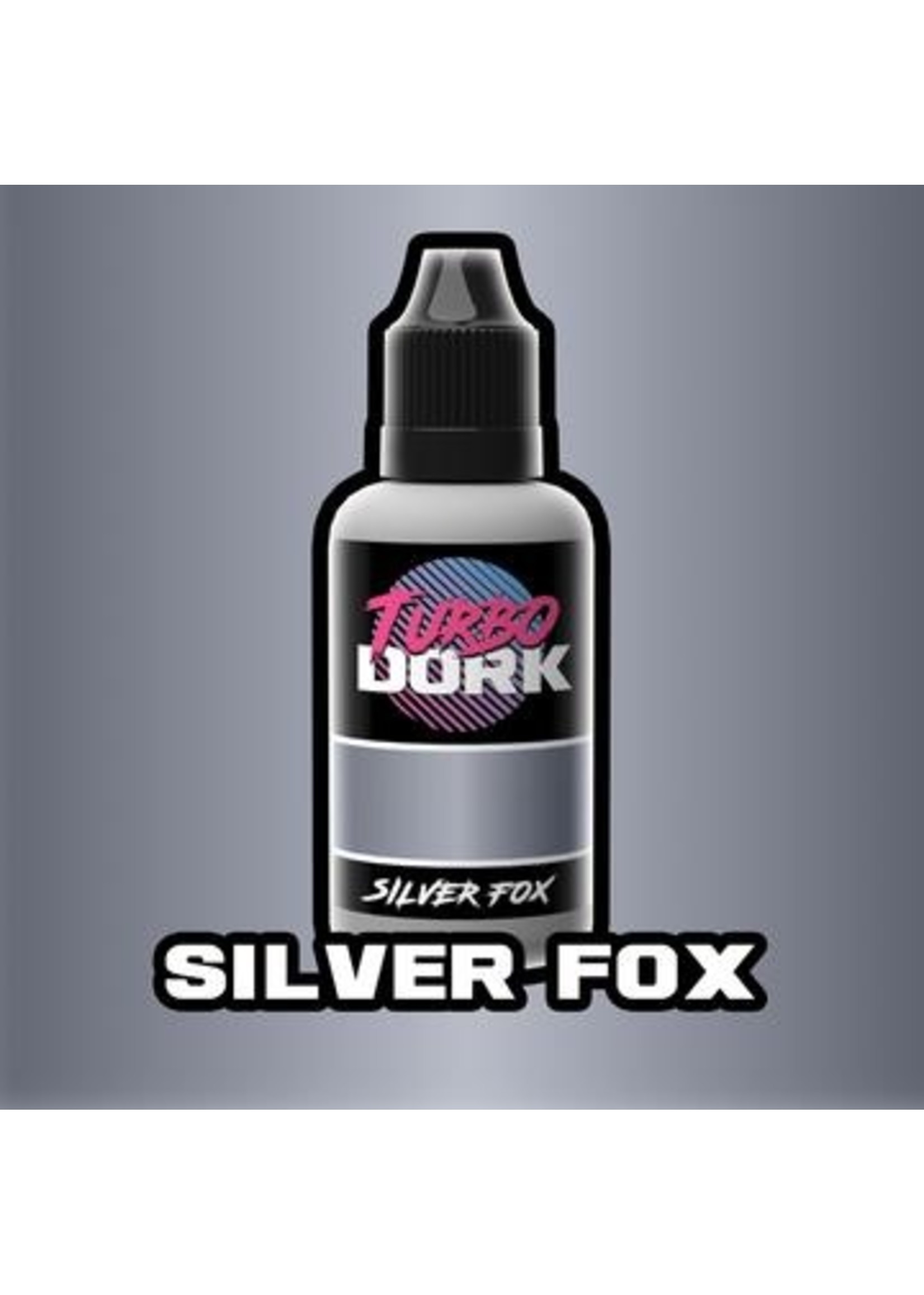 Turbo Dork Silver Fox Metallic Acrylic Paint - 20ml Bottle