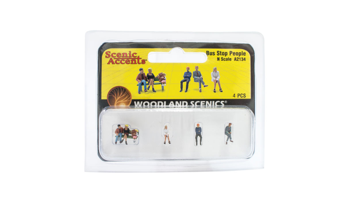 A2134 - N Scale Bus Stop People