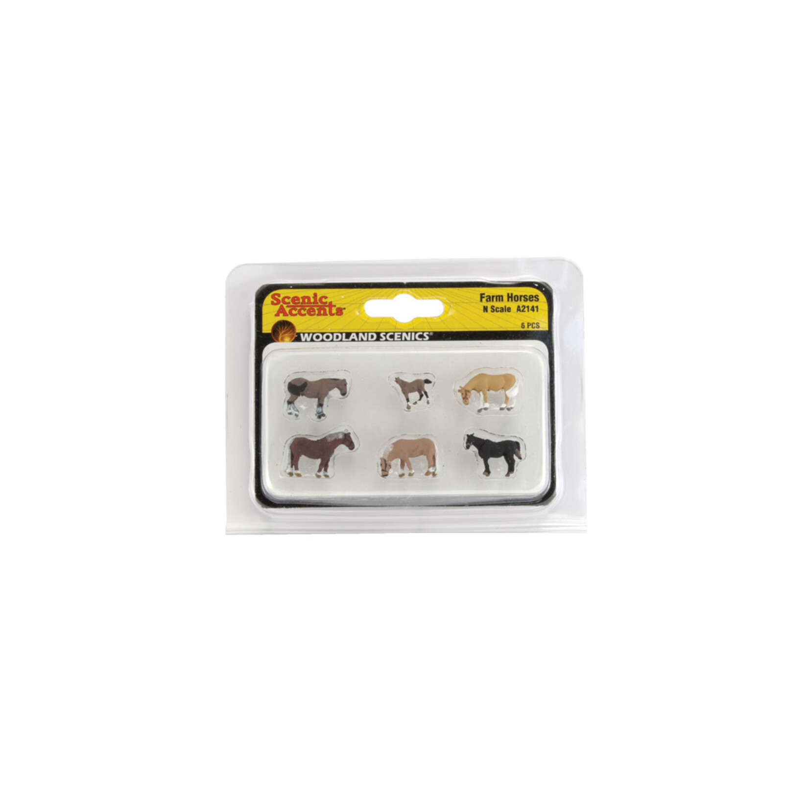 Woodland Scenics A2141 - N Scale Farm Horses
