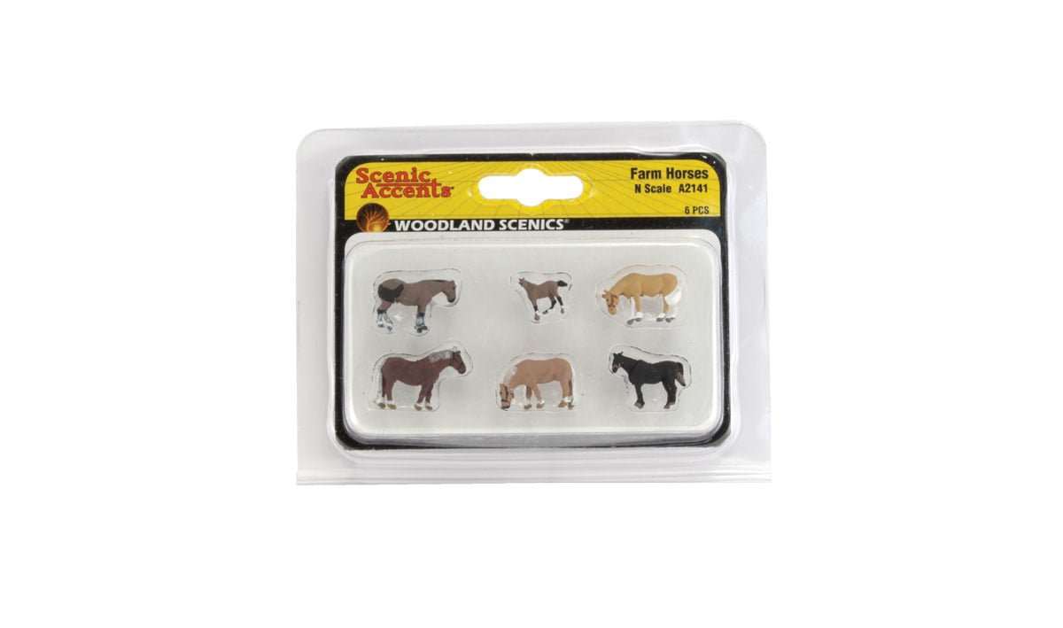 A2141 - N Scale Farm Horses
