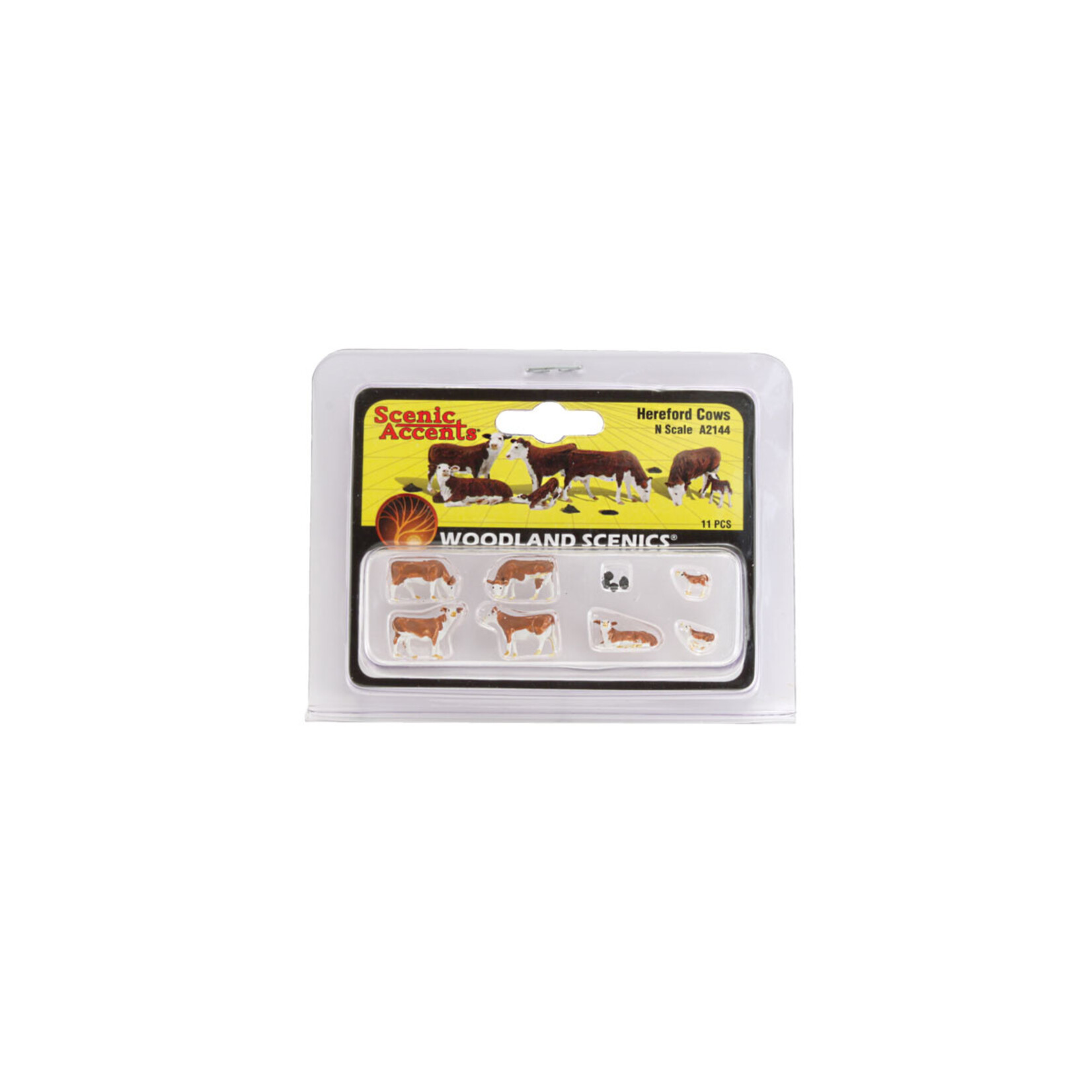 Woodland Scenics A2144 - N Scale Hereford Cows