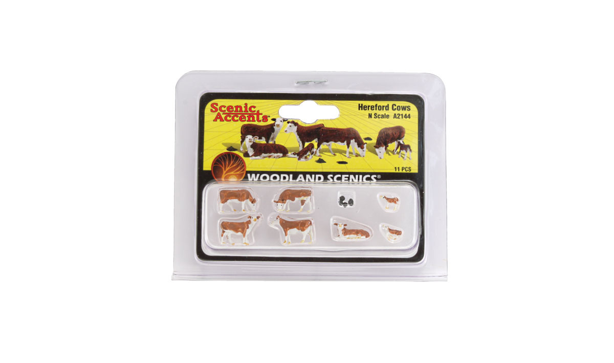 A2144 - N Scale Hereford Cows