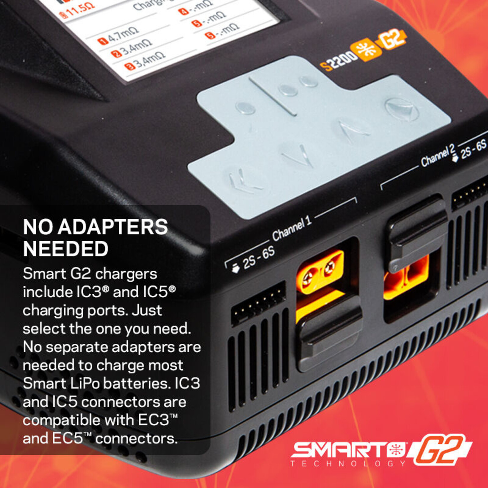 Spektrum SPMXC2010 - S2200 G2 AC 2x200W Smart Charger