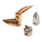 Hot Racing HRASPN1000E - Brass Prop Set with Bulletnut & Drive Dog