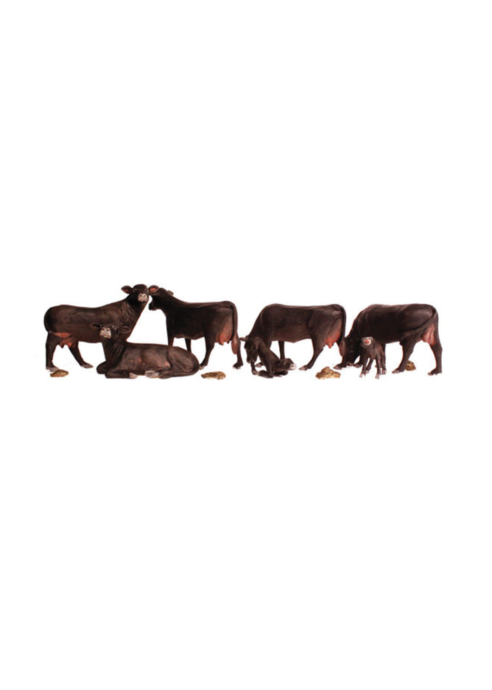Woodland Scenics A2217 - N Scale Black Angus Cows